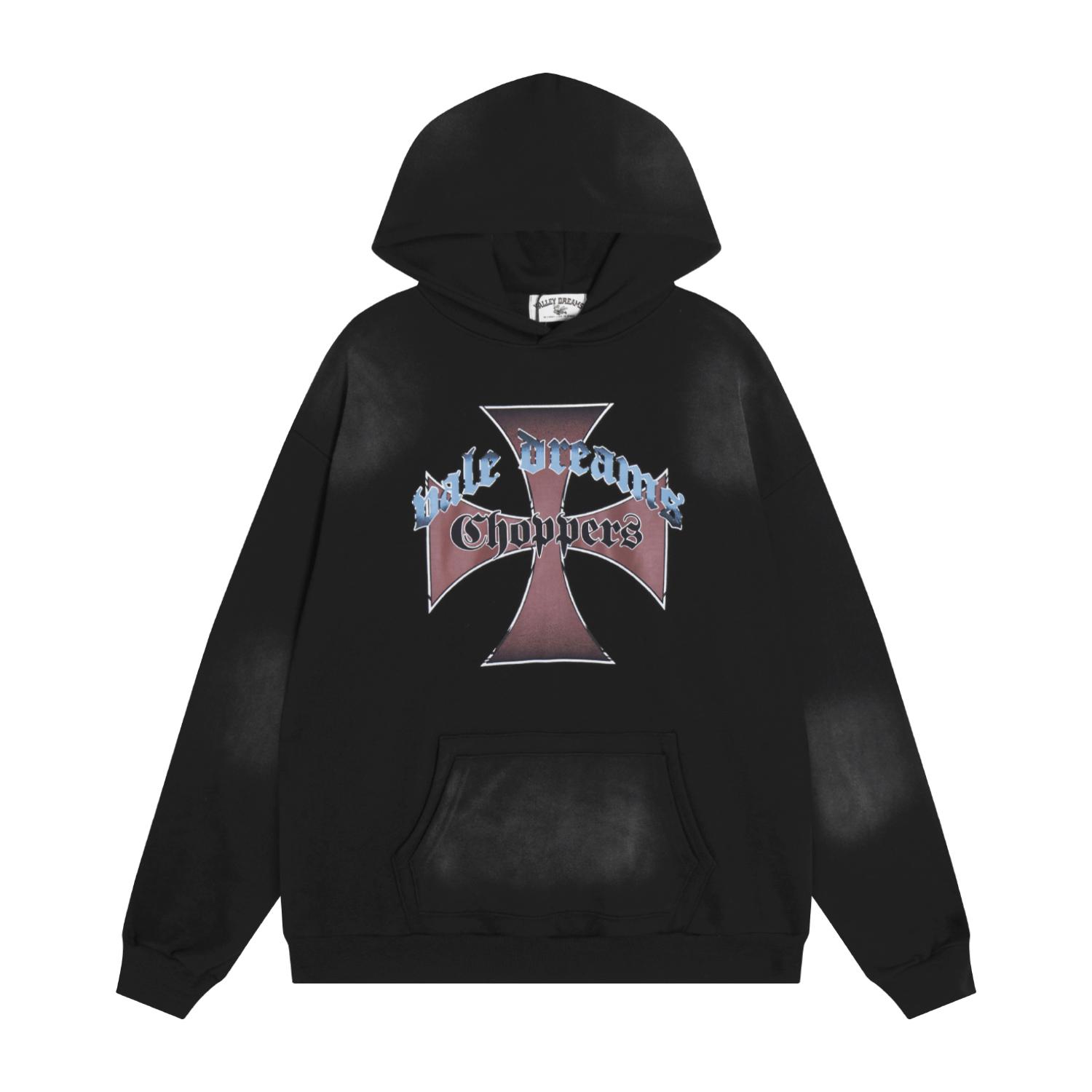 Vale Forever Chopper Pullover Hoodie 'Black' - DesignerGu