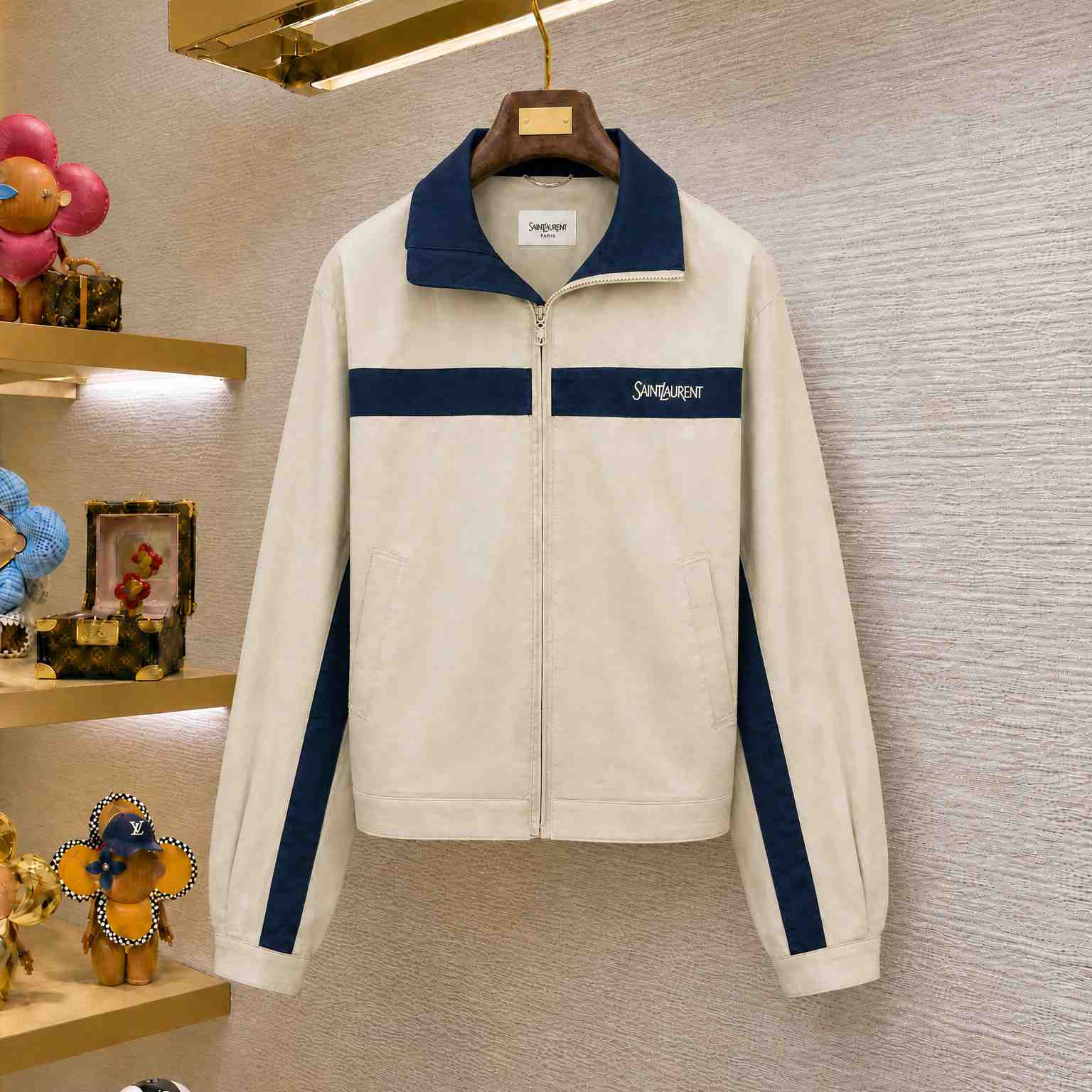 Saint Laurent Jacket In Cotton - DesignerGu