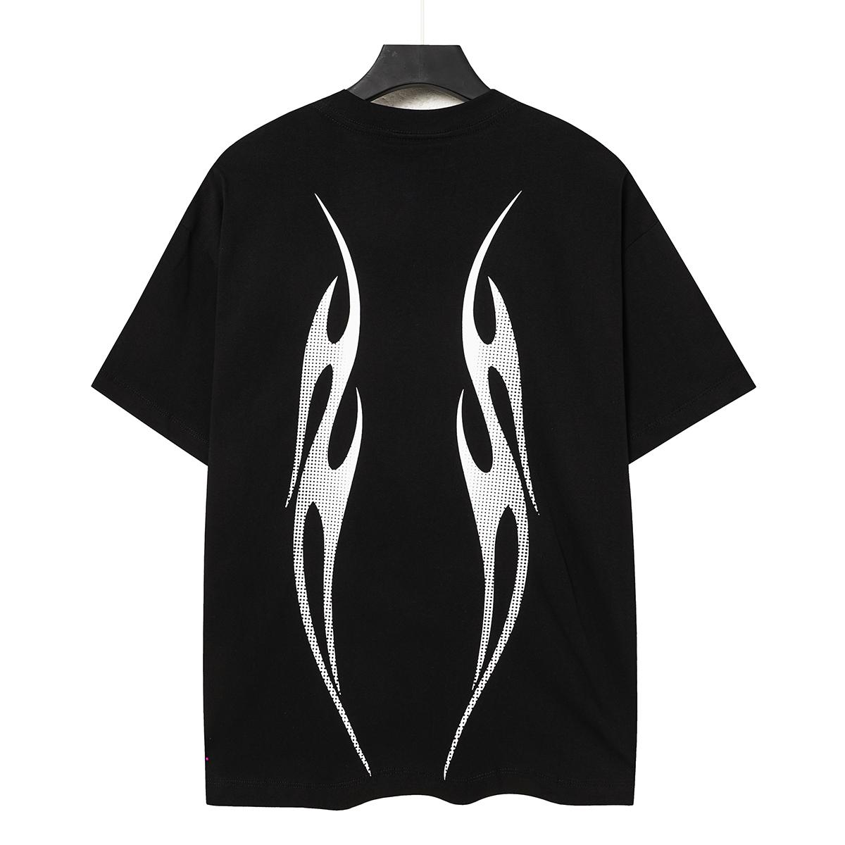 Hellstar Gradient Flame Sports Logo T-Shirt - DesignerGu