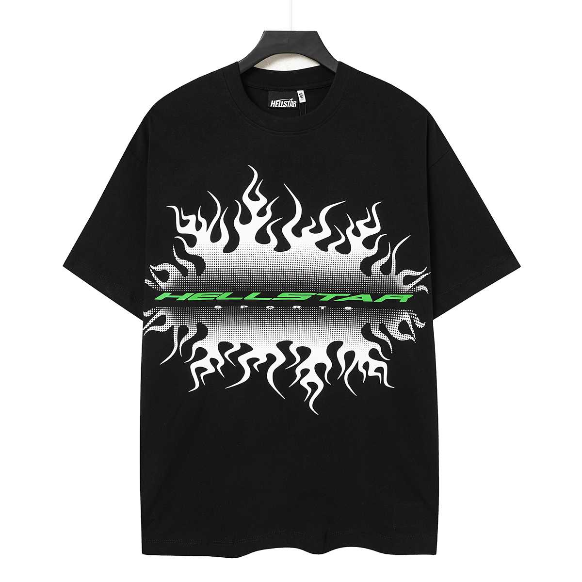 Hellstar Gradient Flame Sports Logo T-Shirt - DesignerGu