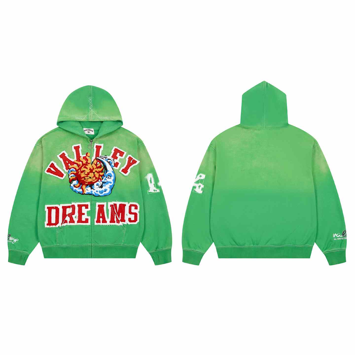 Vale Forever Sunny Zip Up 'Green' - DesignerGu