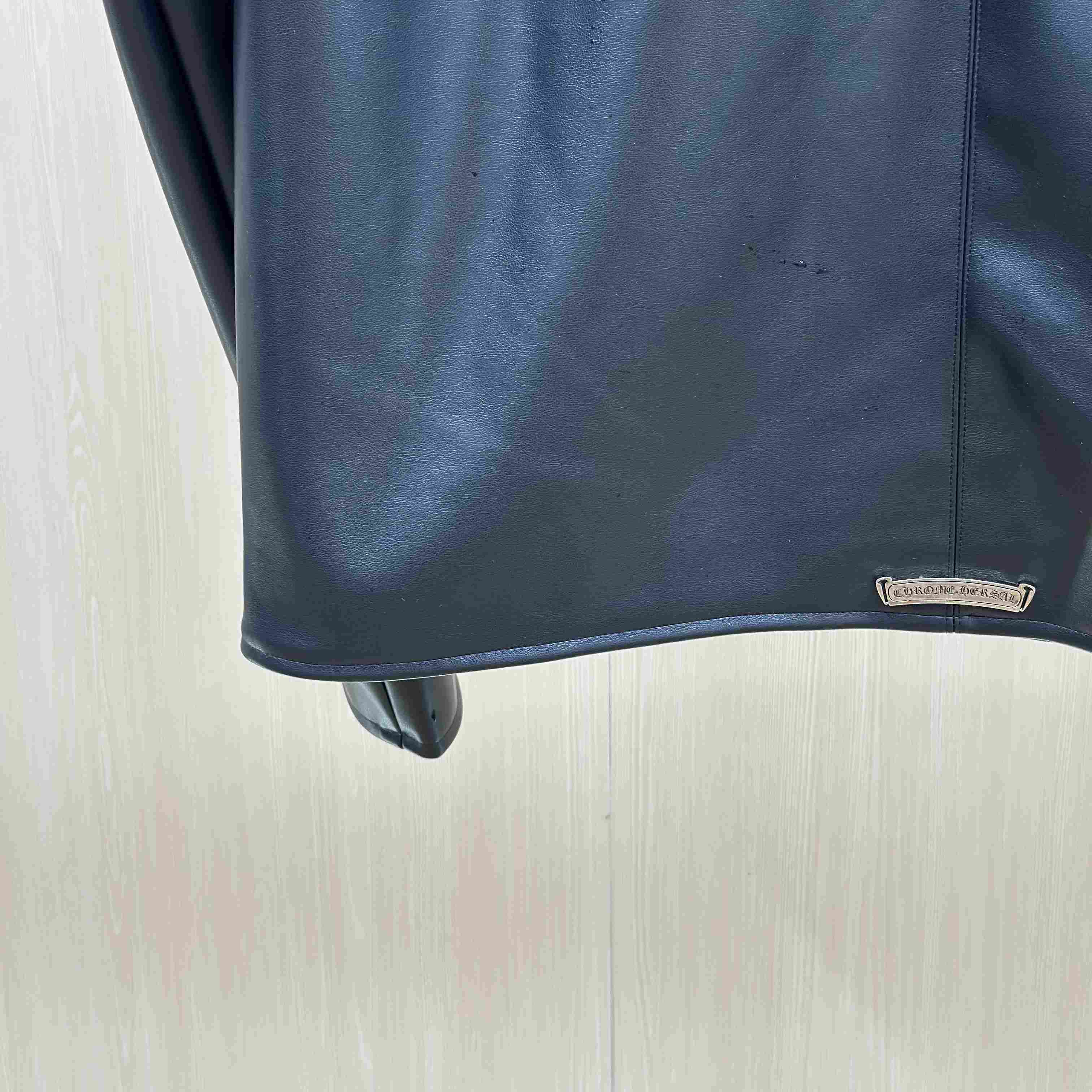 Chrome Hearts Racer Leather Jacket - DesignerGu