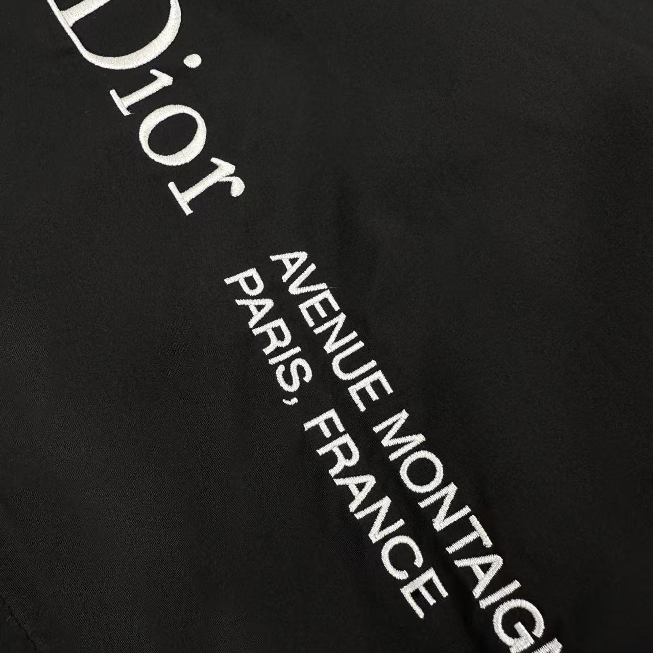 Dior Montaigne Embroidery Zipped Shirt Jacket - DesignerGu