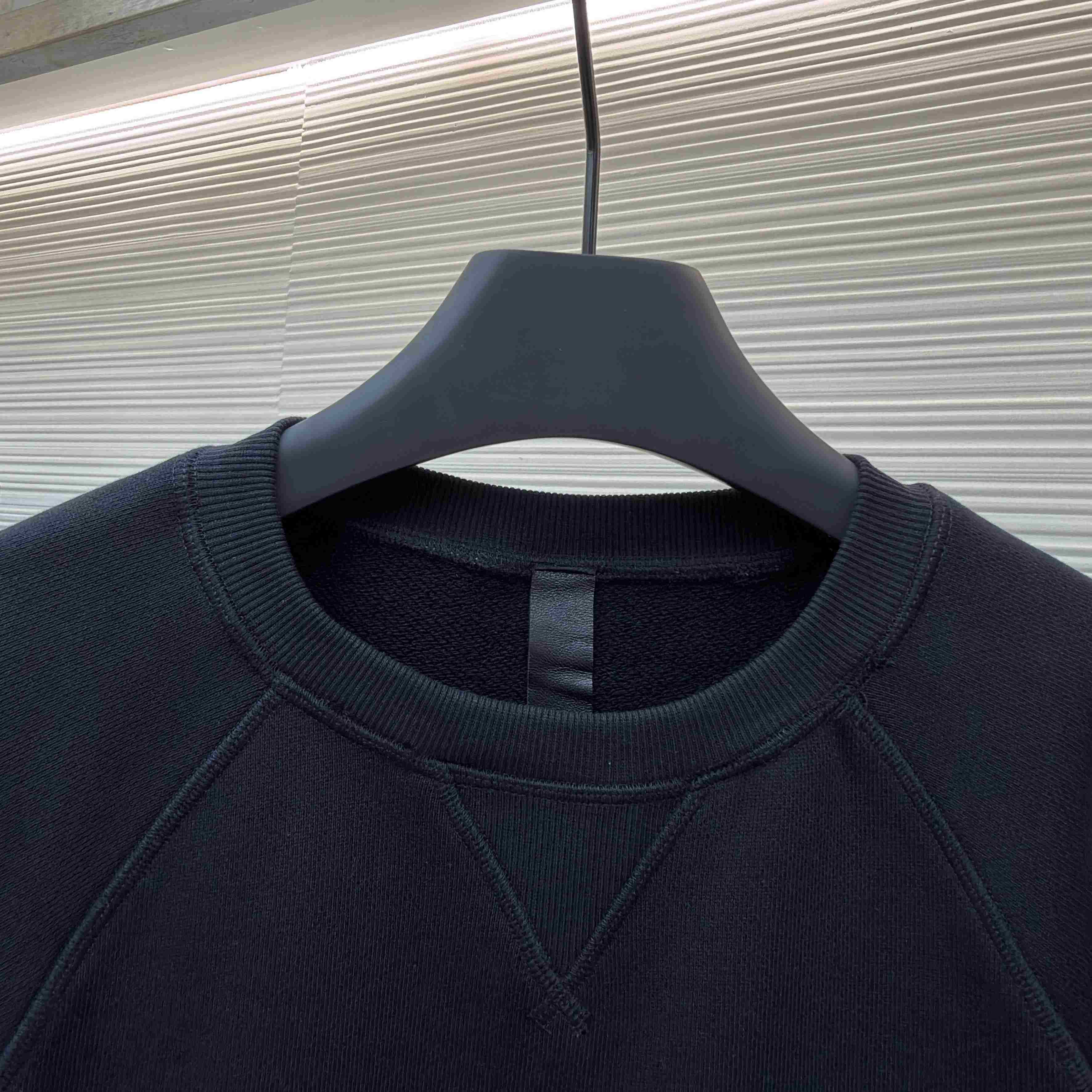 Chrome Hearts  CH Cross Leather Patch Black Sweatshirt - DesignerGu