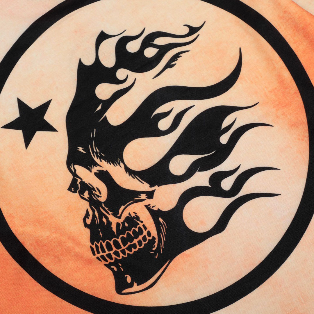 Hellstar Skull Fade Longsleeve Orange - DesignerGu