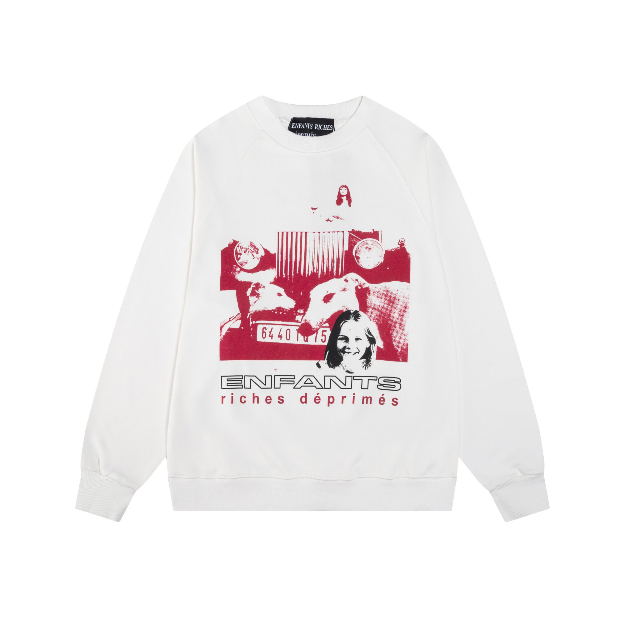 Enfants Riches Déprimés Incandescent Raglan Sweatshirt 'Dirty White' - DesignerGu