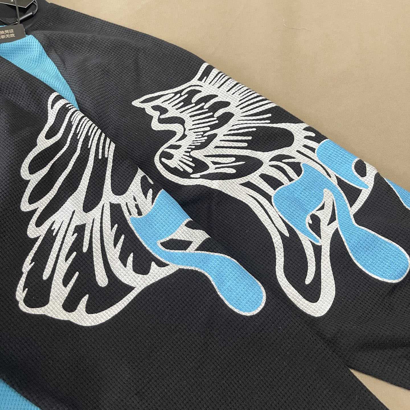 Satoshi Nakamoto Wings Long-Sleeve 'Blue' - DesignerGu