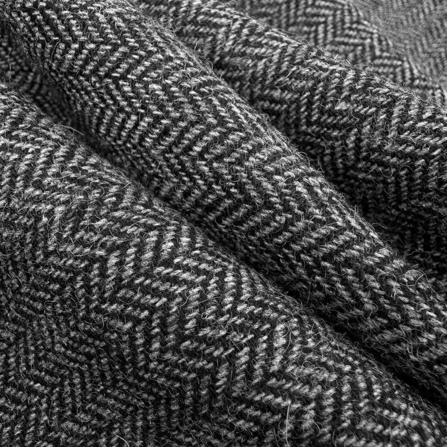 Moncler Herringbone Wool Blend Zip-Up Shirt Jacket - DesignerGu