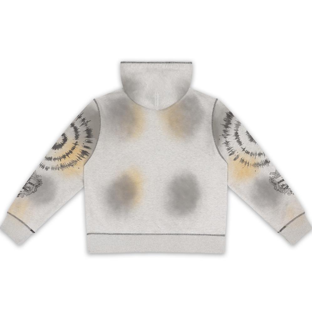 Vale Forever Spiral Zip Up Hoodie 'Dark White' - DesignerGu