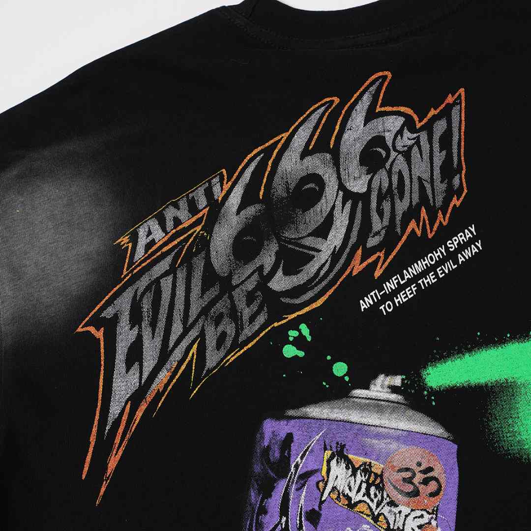 Hellstar Anti-Spray T-Shirt - Black - DesignerGu