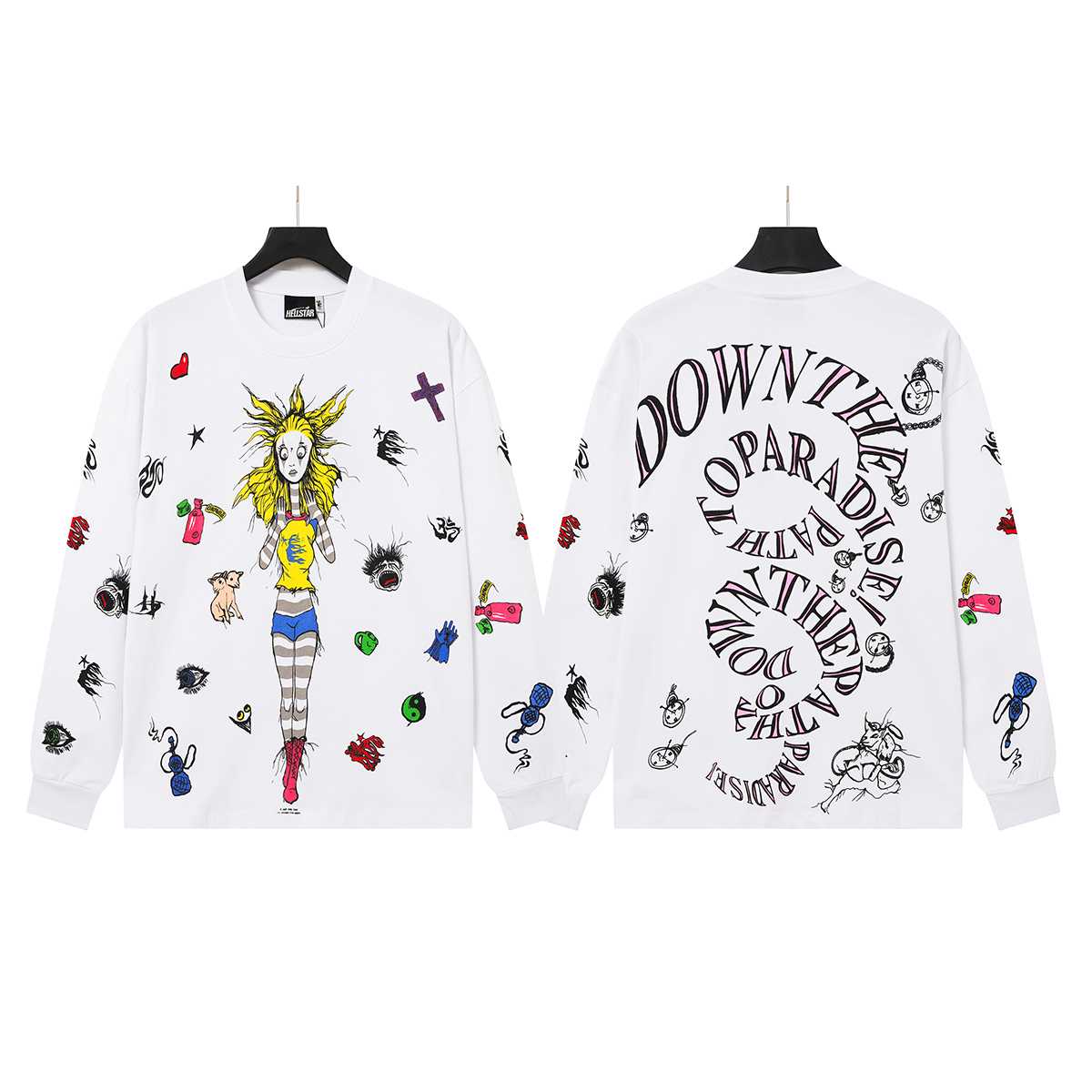 Hellstar Down The Paradise Path Long Sleeve Tee - DesignerGu