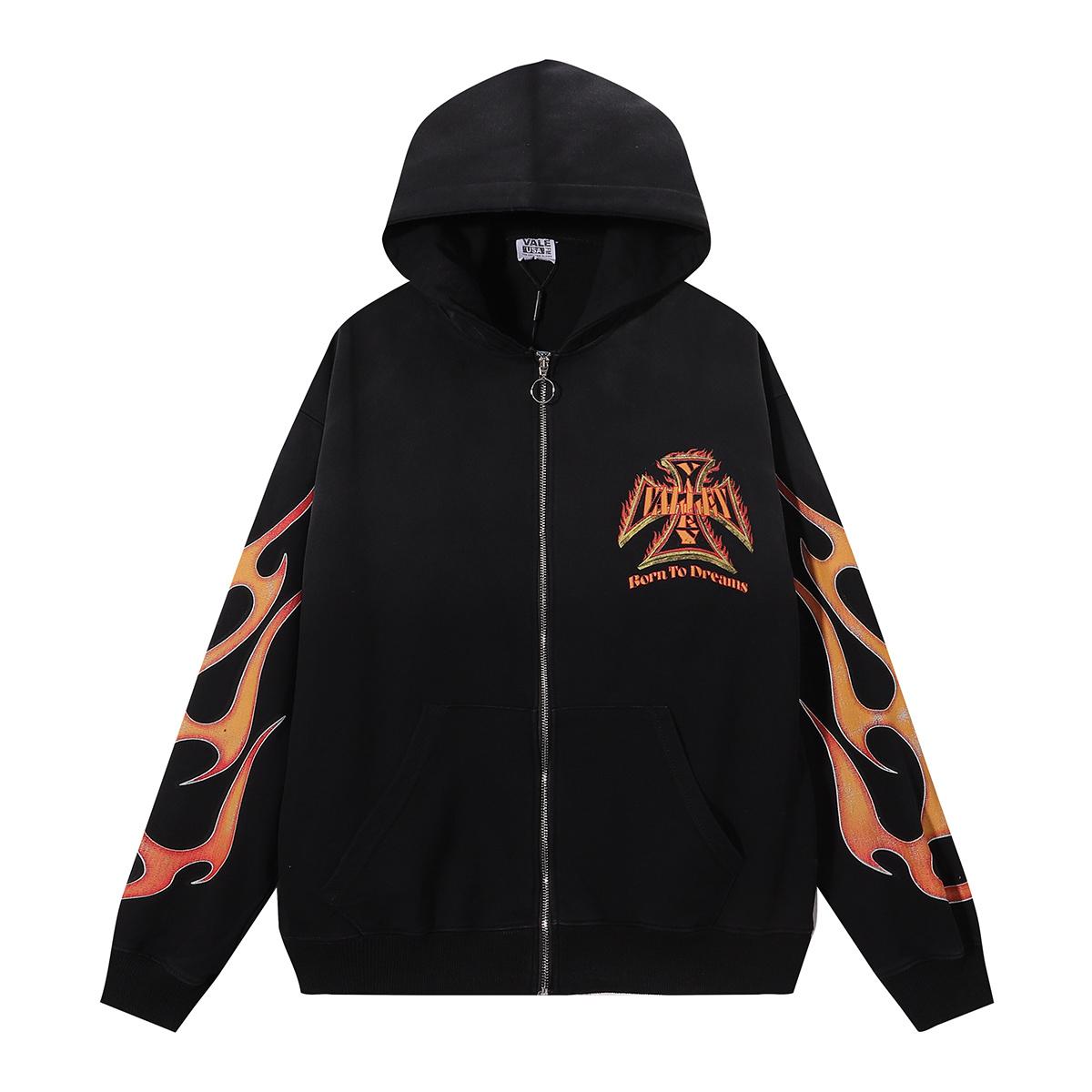 Vale Forever Reborn Waffle Zip Up 'Black' - DesignerGu