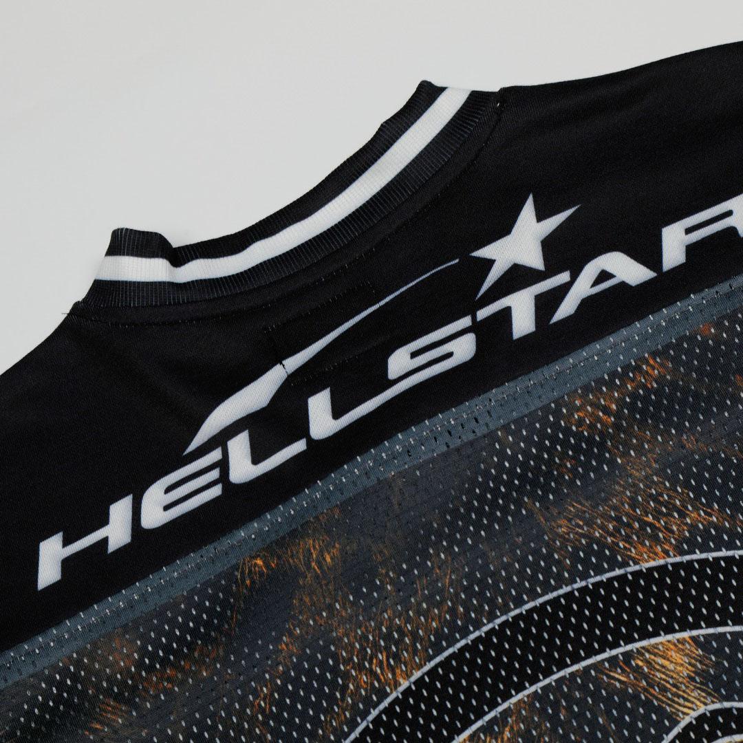 Hellstar Panther Print Mesh Jersey - DesignerGu