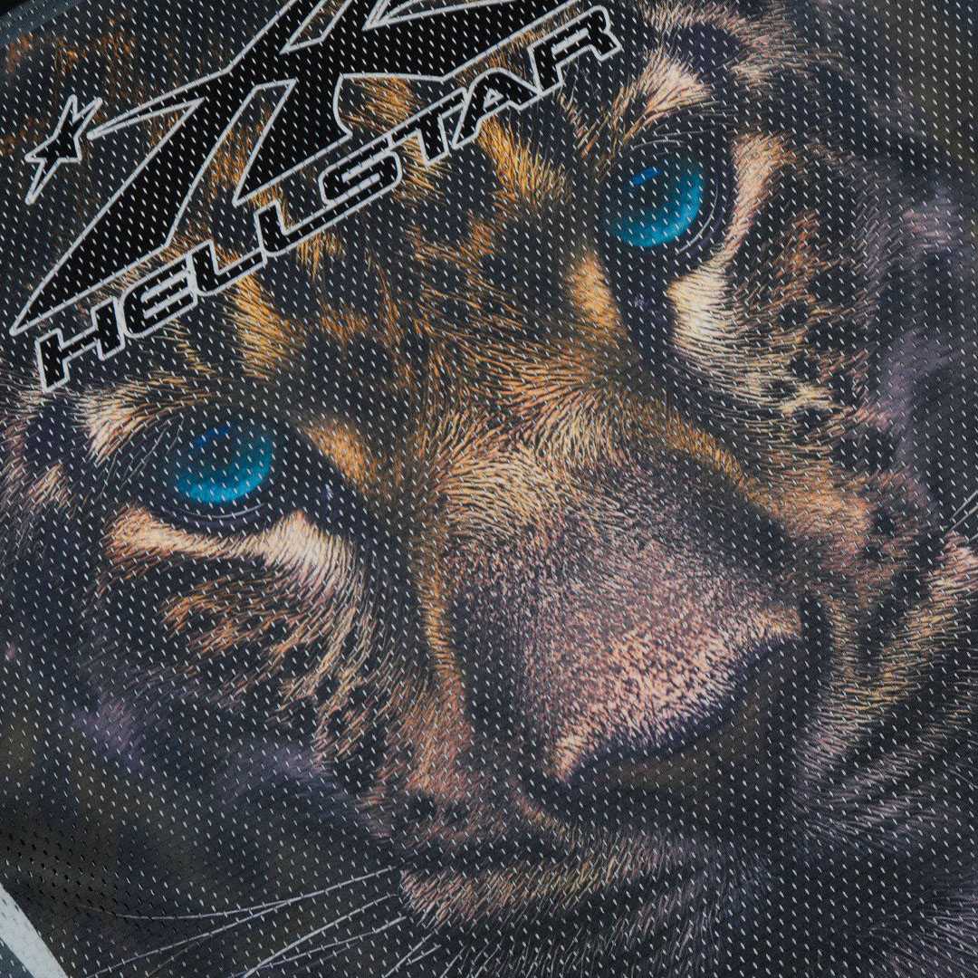 Hellstar Panther Print Mesh Jersey - DesignerGu