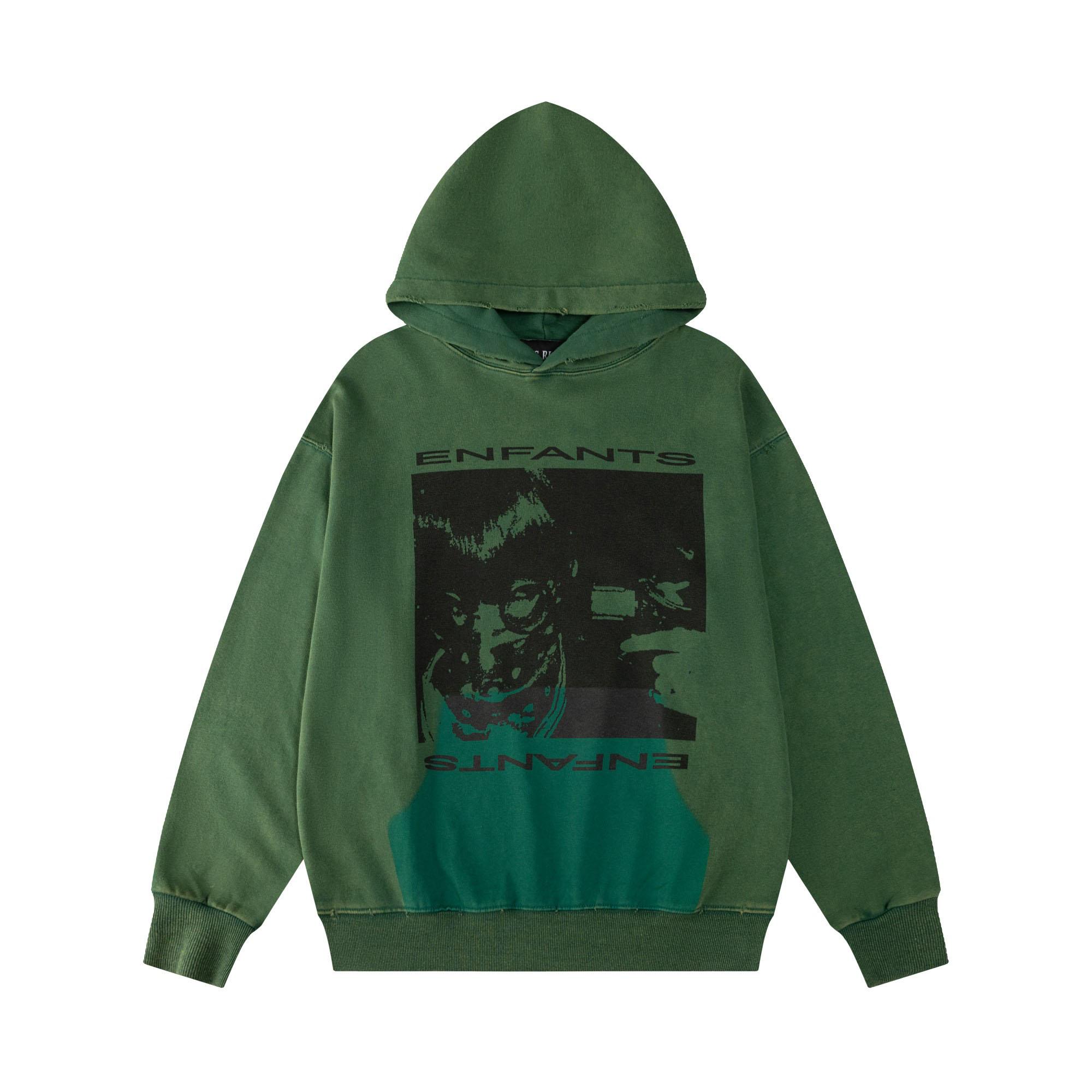 Enfants Riches Déprimés Girl/Gun Hoodie 'Faded Green/Black' - DesignerGu