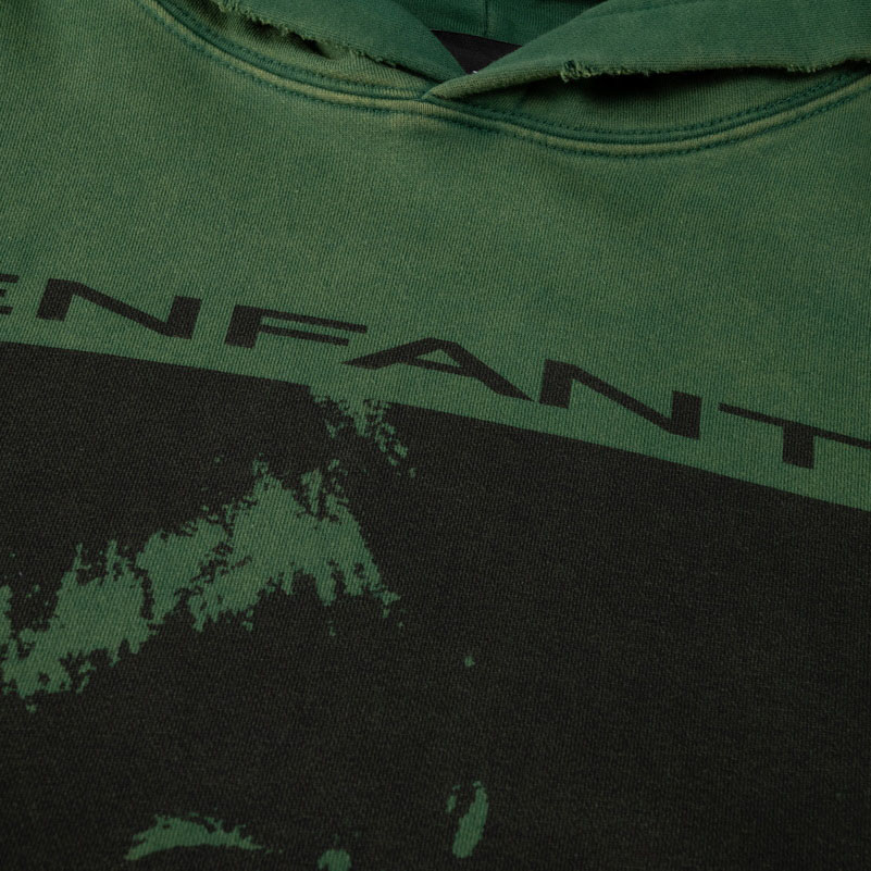Enfants Riches Déprimés Girl/Gun Hoodie 'Faded Green/Black' - DesignerGu
