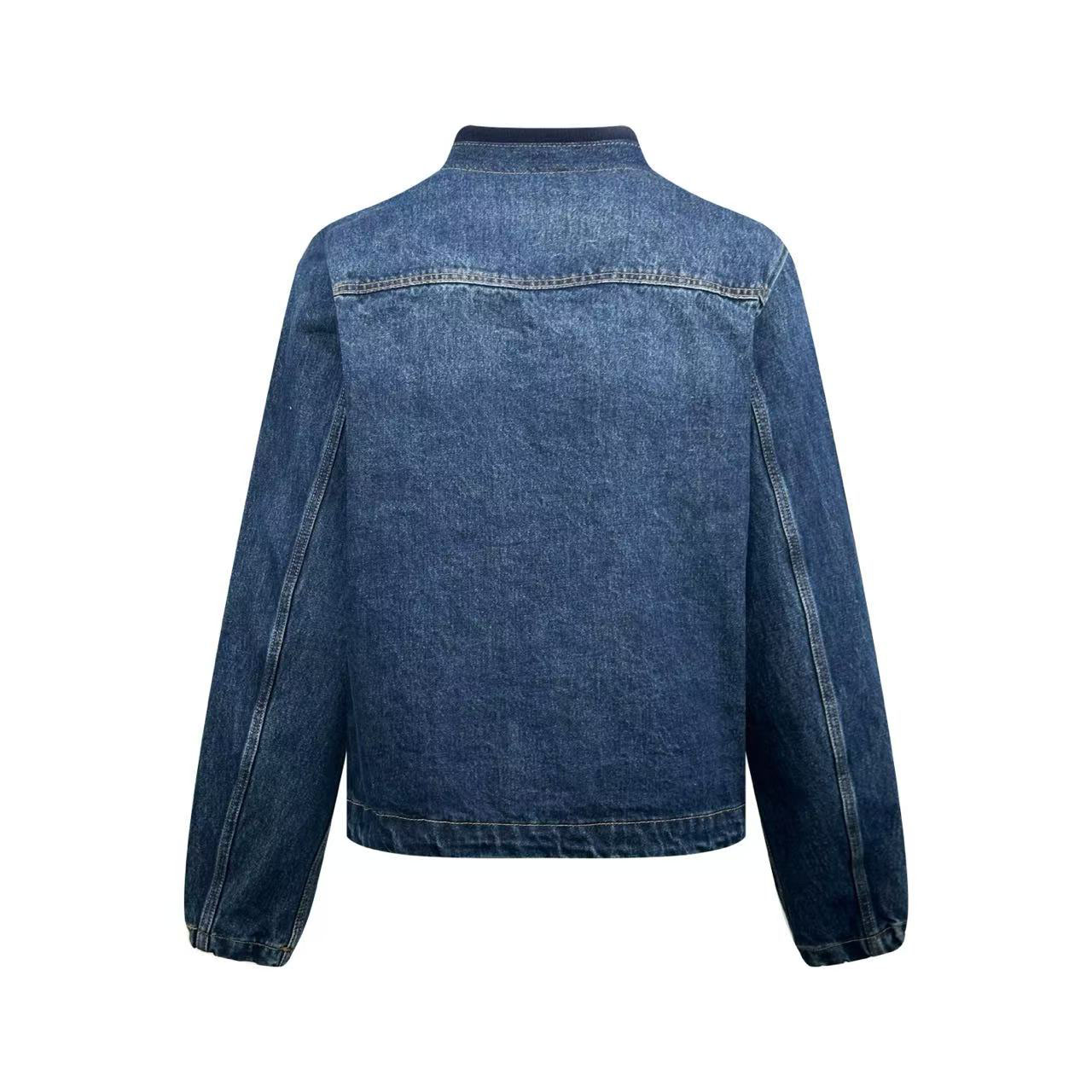Louis Vuitton Denim Coach Jacket 1AK6K5 - DesignerGu
