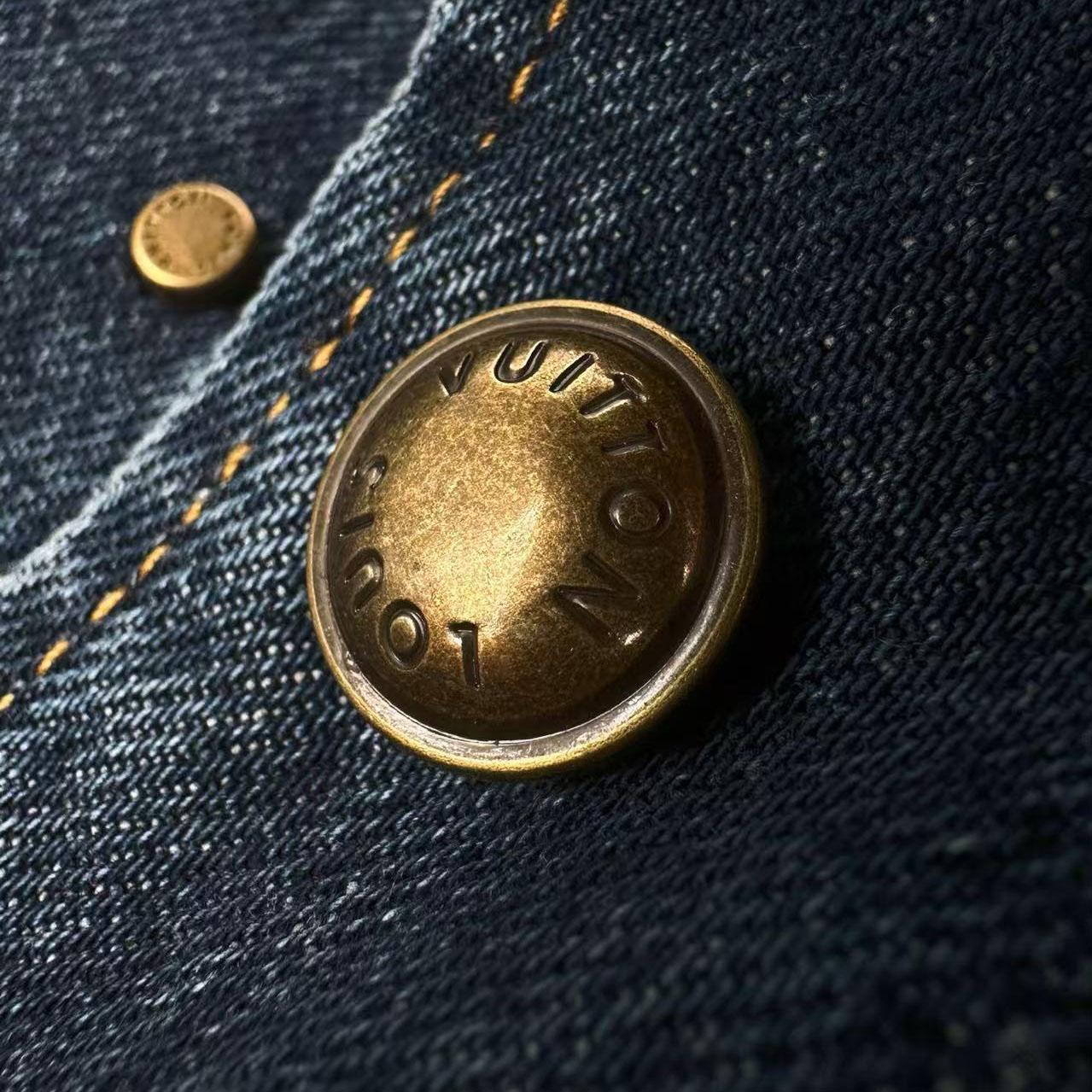 Louis Vuitton Denim Coach Jacket 1AK6K5 - DesignerGu