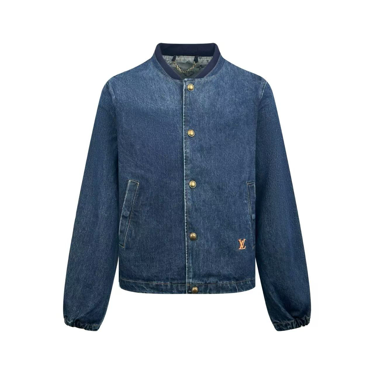 Louis Vuitton Denim Coach Jacket 1AK6K5 - DesignerGu