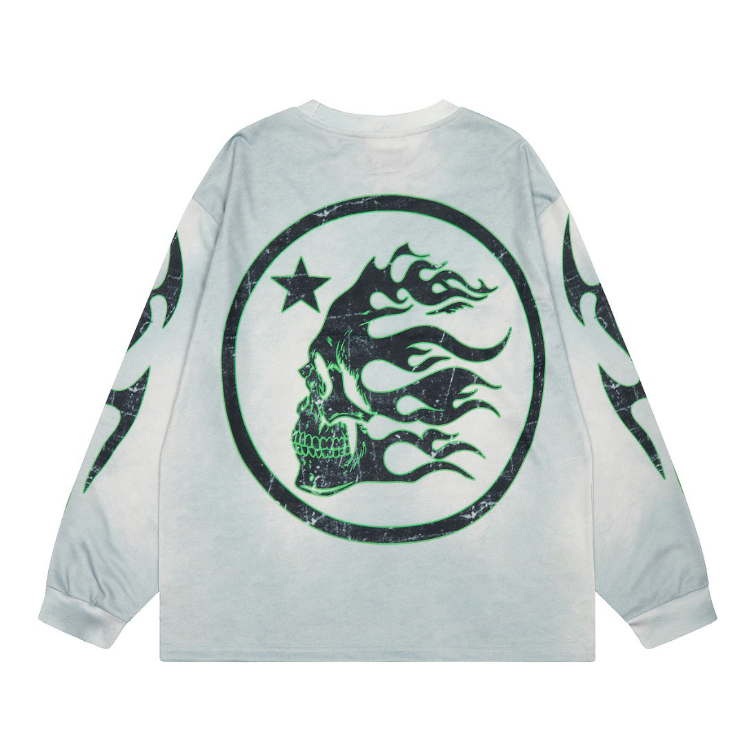 Hellstar Avatar Skull Long Sleeve Shirt - DesignerGu