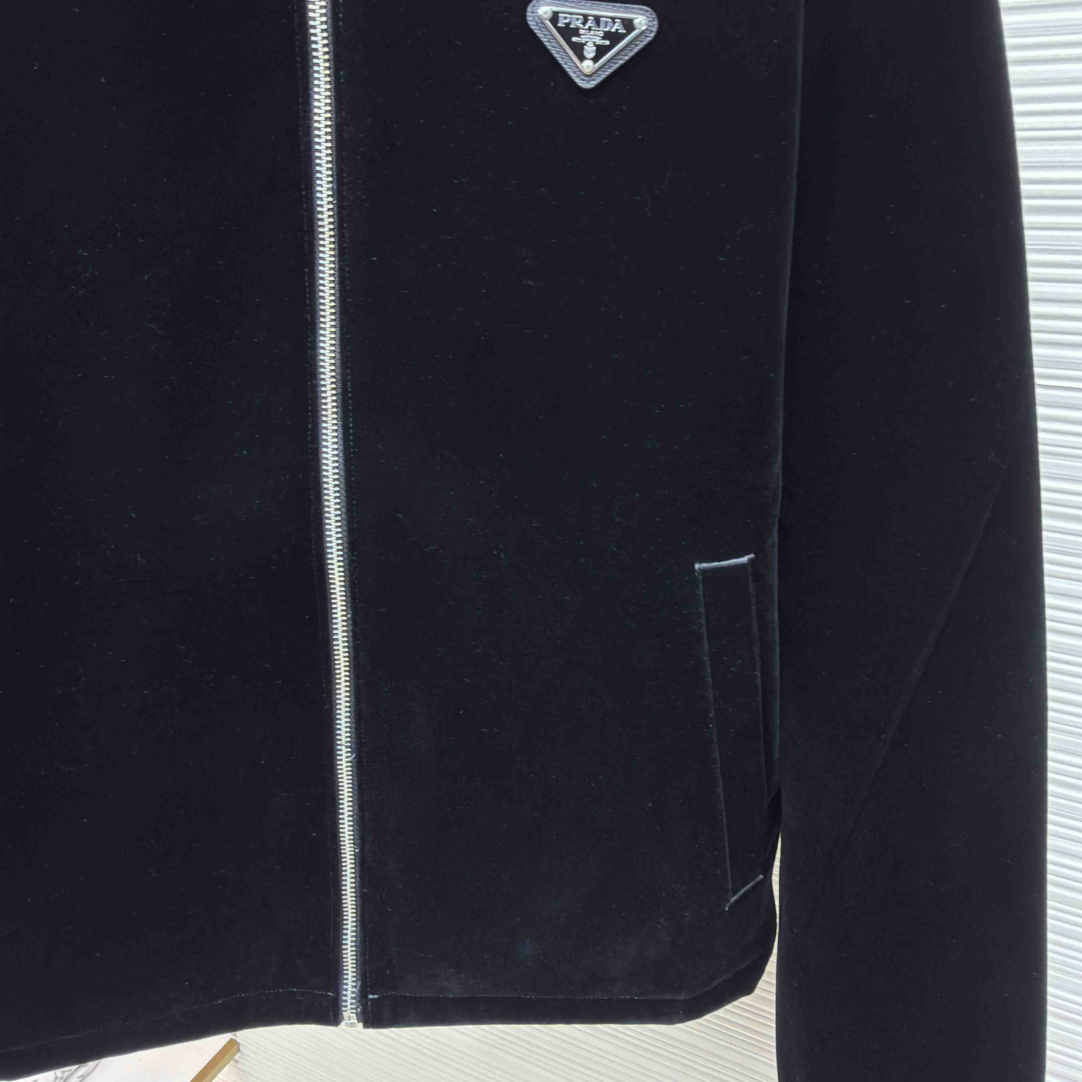 Prada Velvet Blouson - DesignerGu