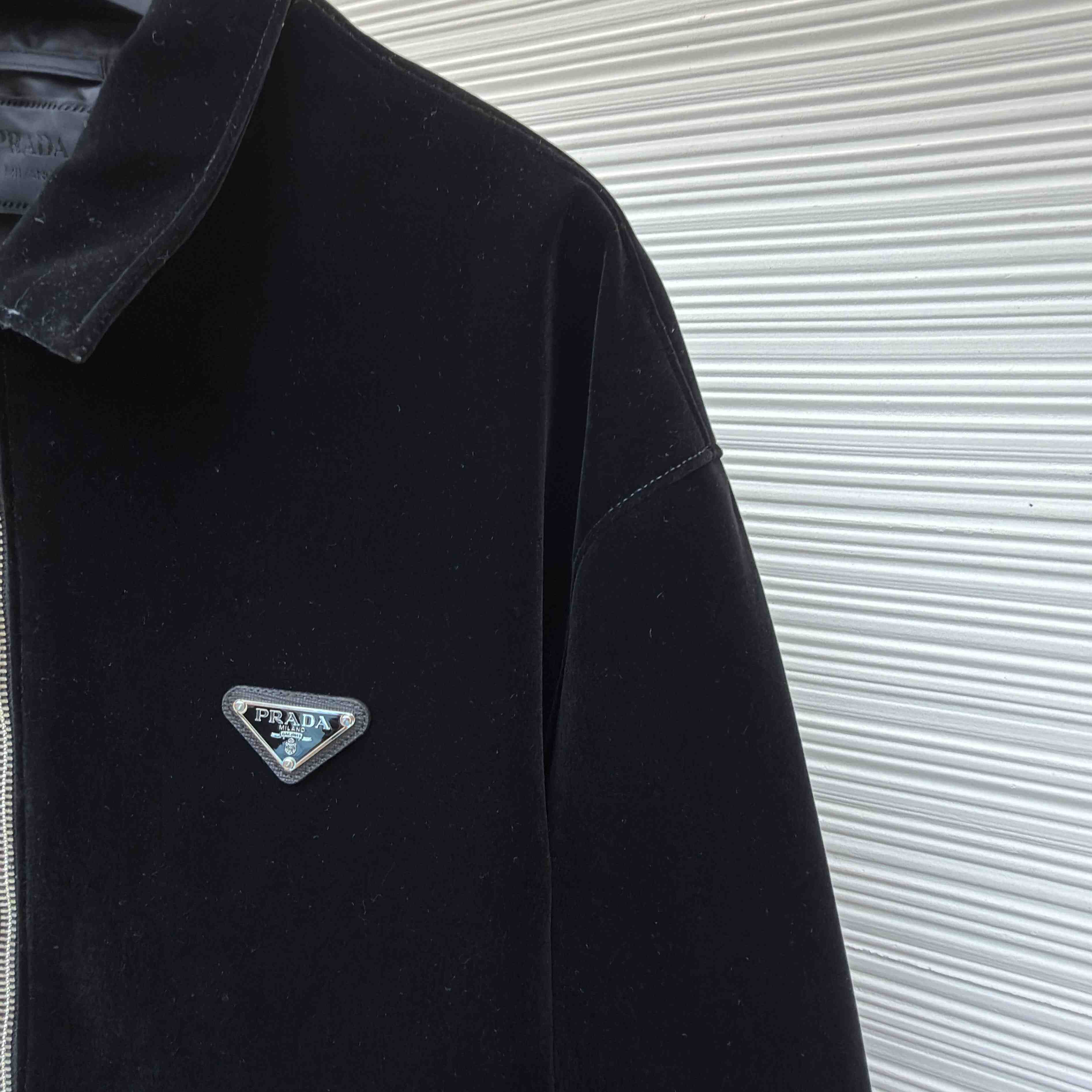 Prada Velvet Blouson - DesignerGu