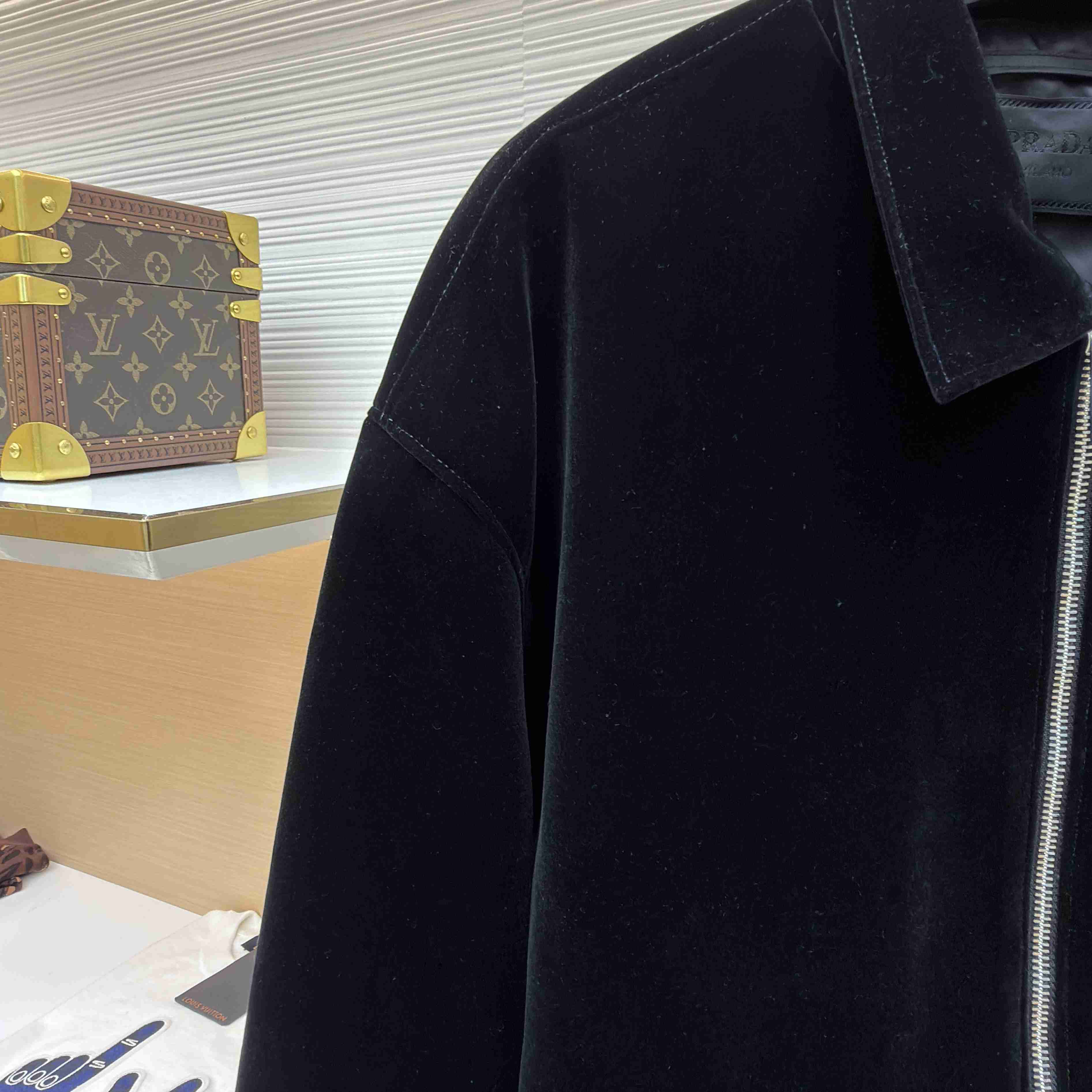 Prada Velvet Blouson - DesignerGu