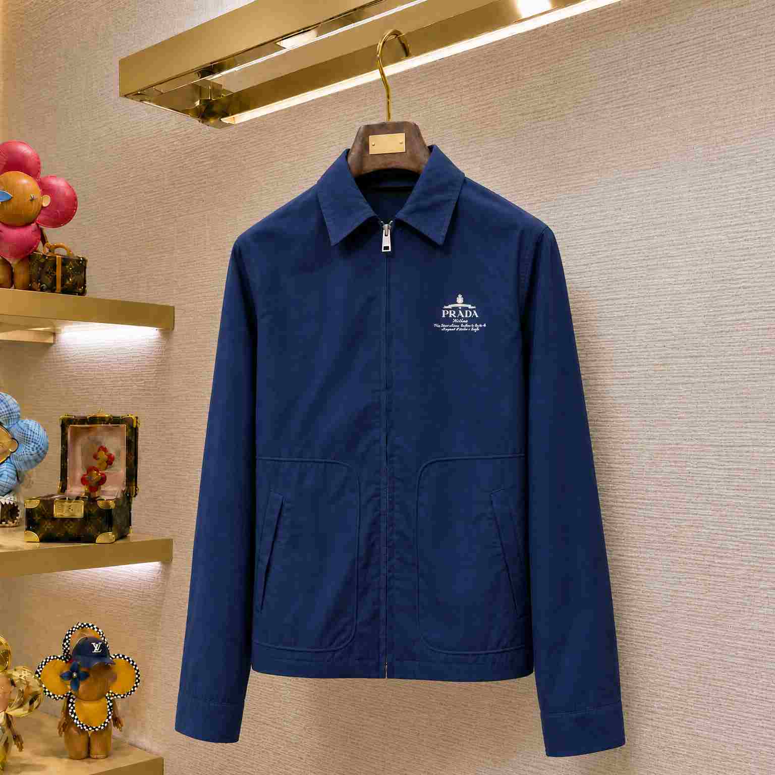 Prada Technical Cotton Zip-Up Blouson Jacket - DesignerGu