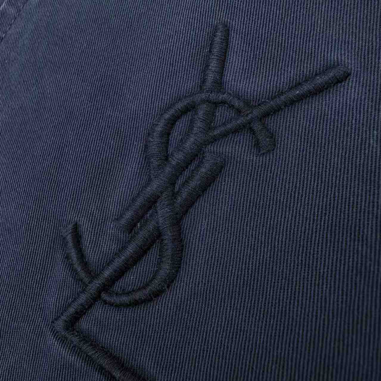 Saint Laurent Cassandre Overshirt In Cotton Linen Gabardine - DesignerGu