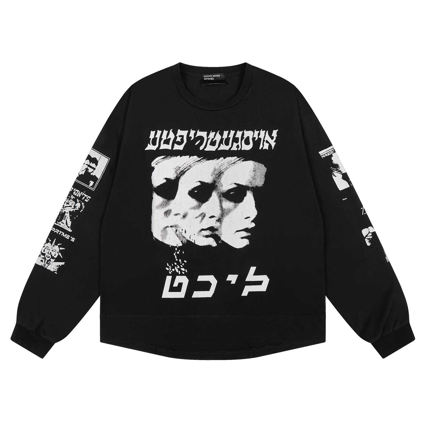 Enfants Riches Déprimés Eulogy Long-Sleeve T-Shirt 'Faded Black' - DesignerGu