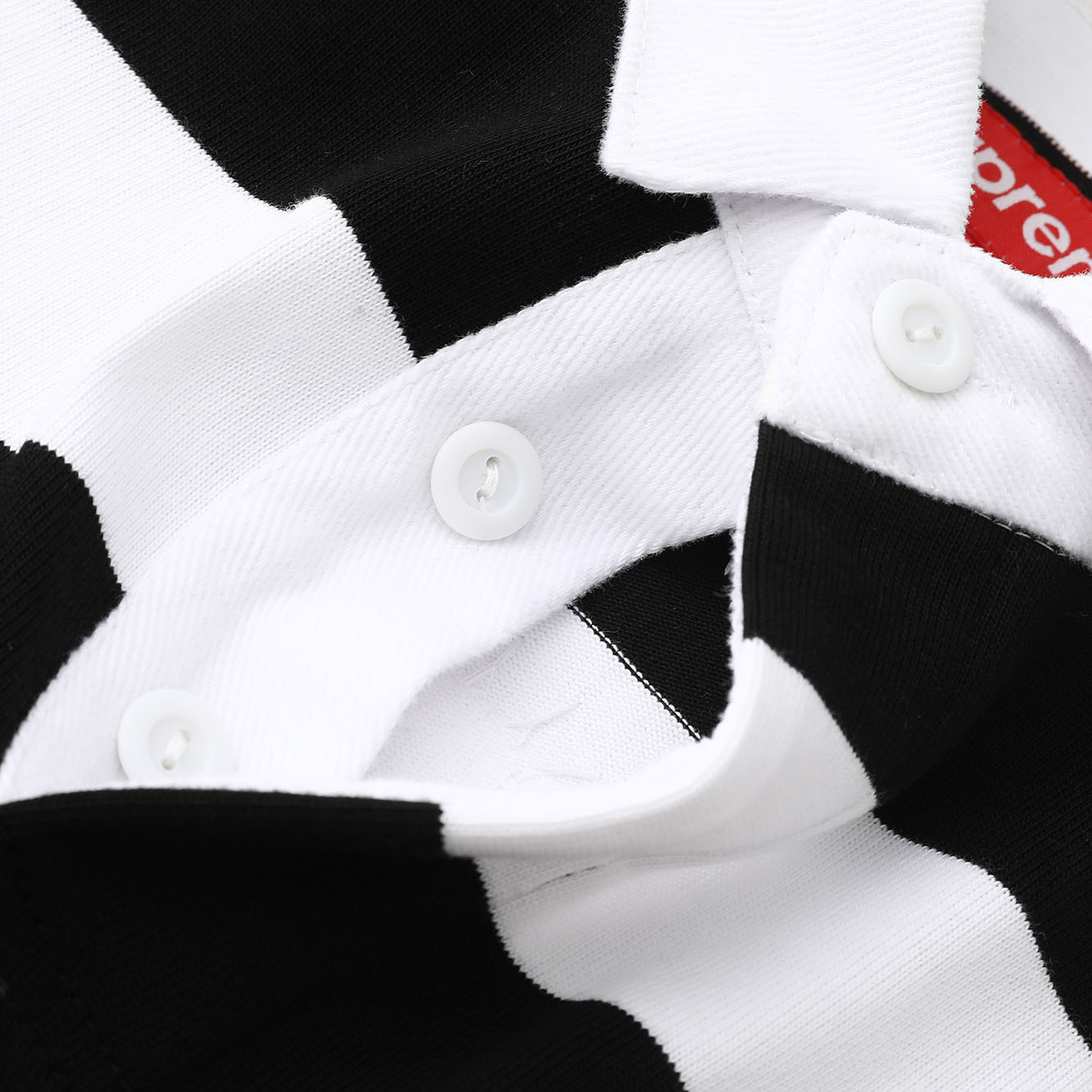 Supreme Stripe Rugby 'Black' - DesignerGu
