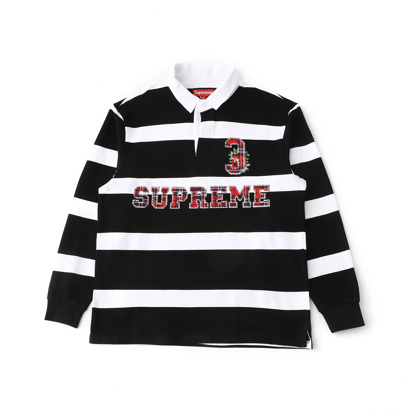 Supreme Stripe Rugby 'Black' - DesignerGu