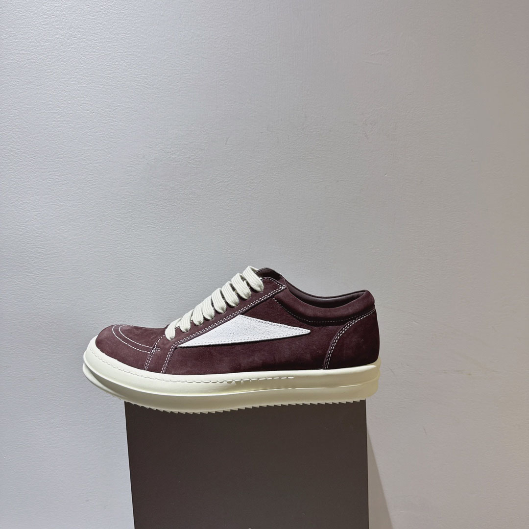 Rick Owens Panelled Lace Up Sneakers - DesignerGu