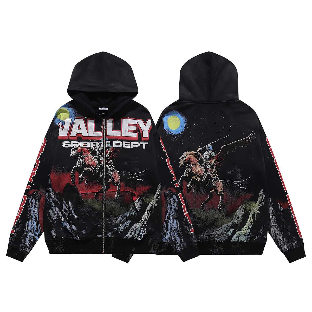 Vale Forever Valley Sport Dept Zip Hoodie - DesignerGu