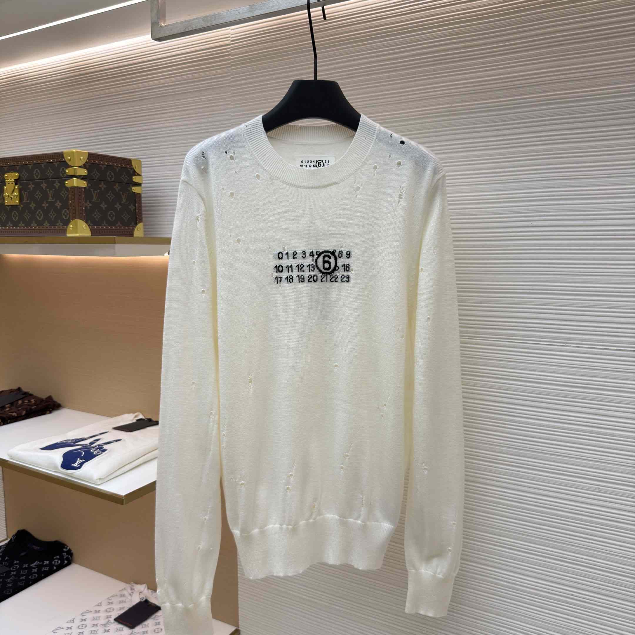MM6 Maison Margiela Numbers-motif Sweater - DesignerGu