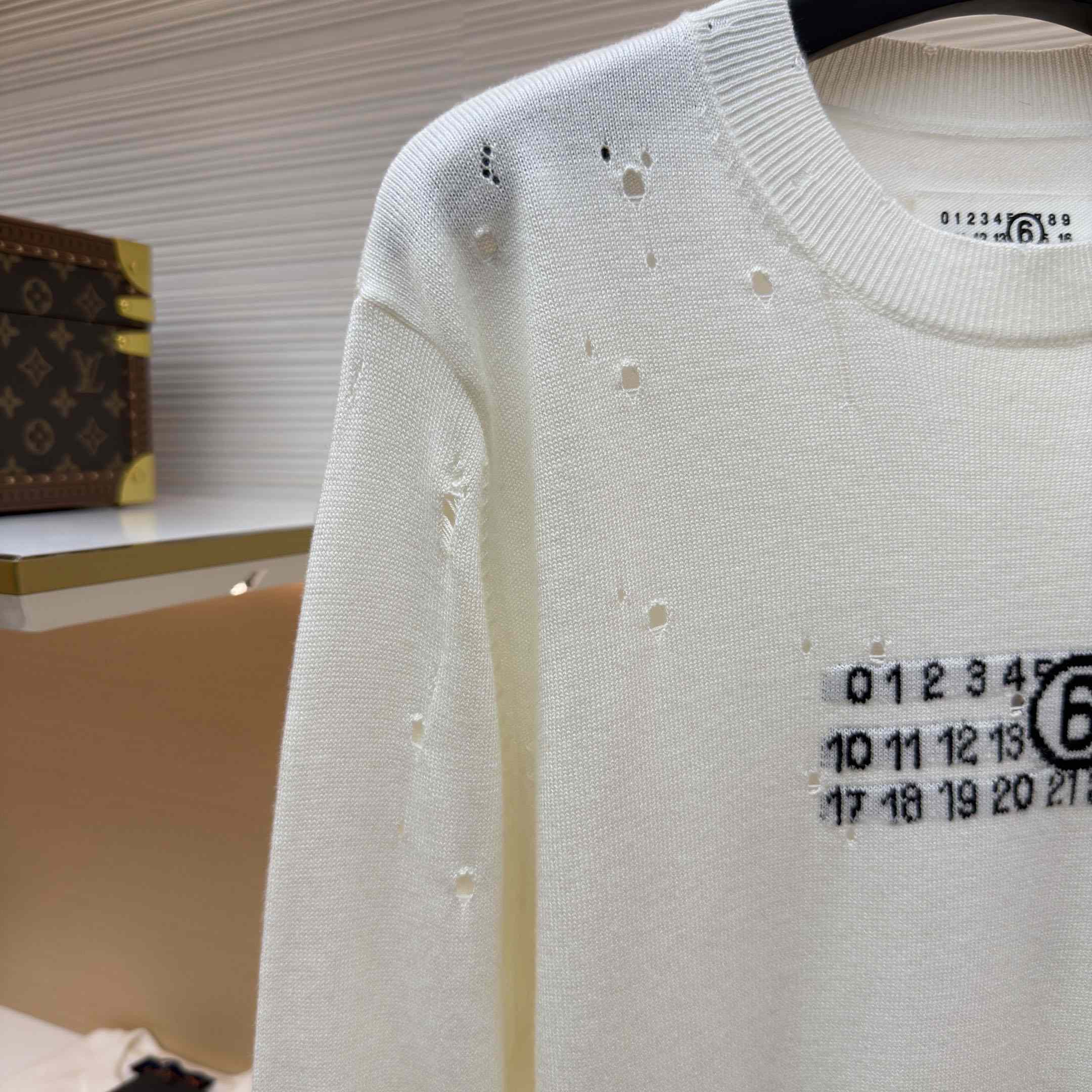 MM6 Maison Margiela Numbers-motif Sweater - DesignerGu
