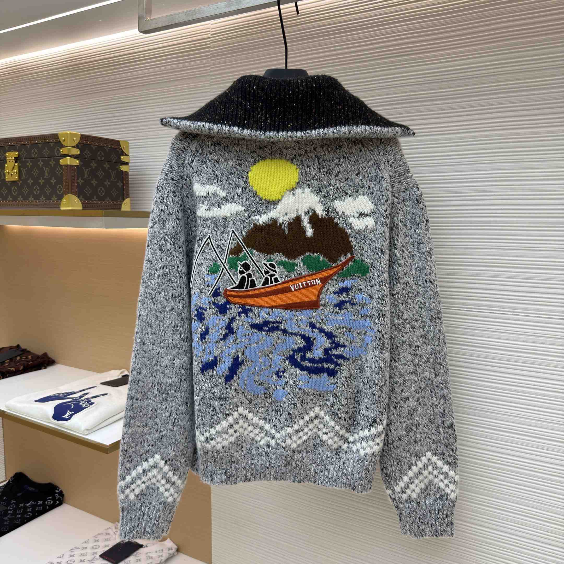 Louis Vuitton Zippered Knitted Blouson 1AIMD3 - DesignerGu