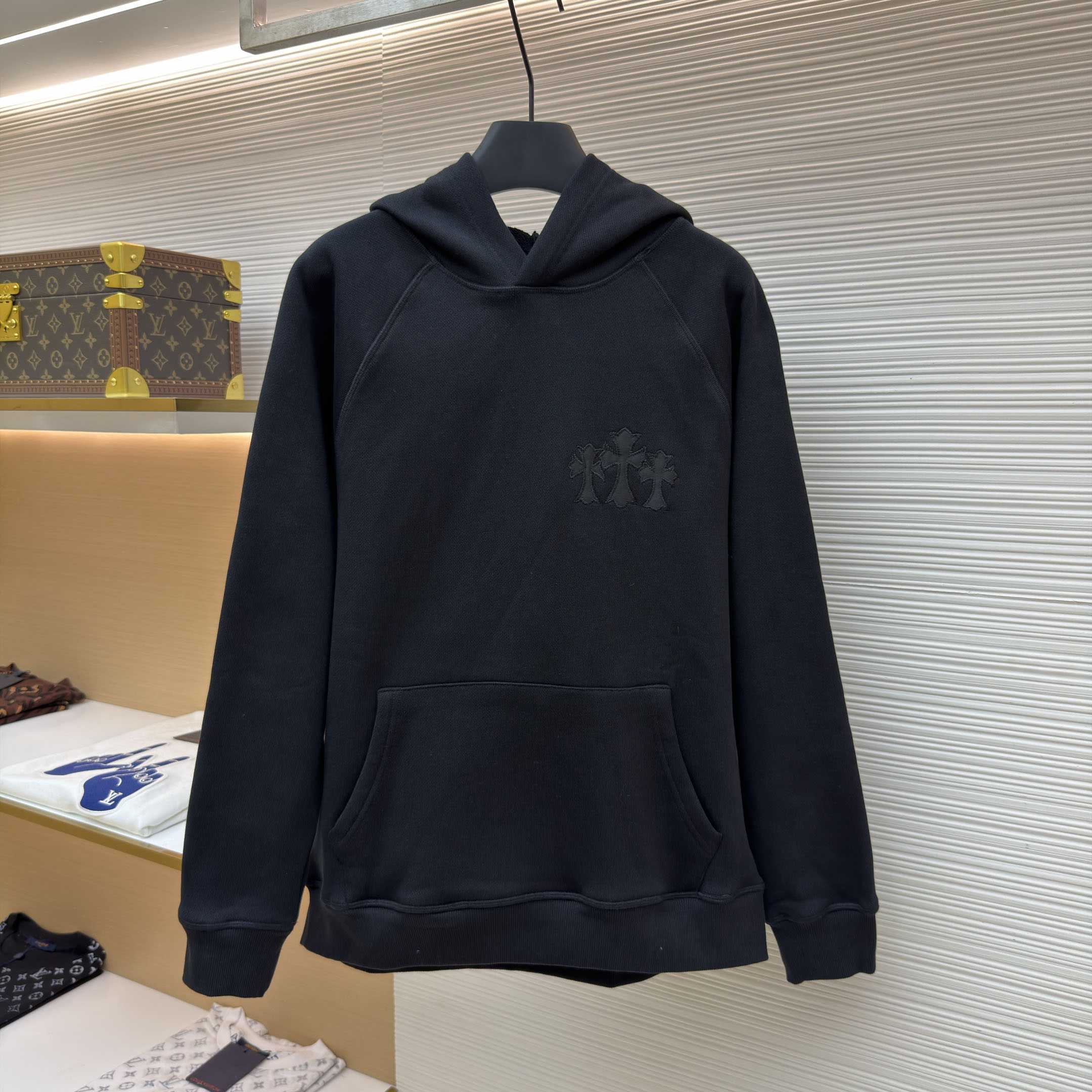 Chrome Hearts  Cross Patch Cemetery Cross Seven-11 Hoodie - DesignerGu