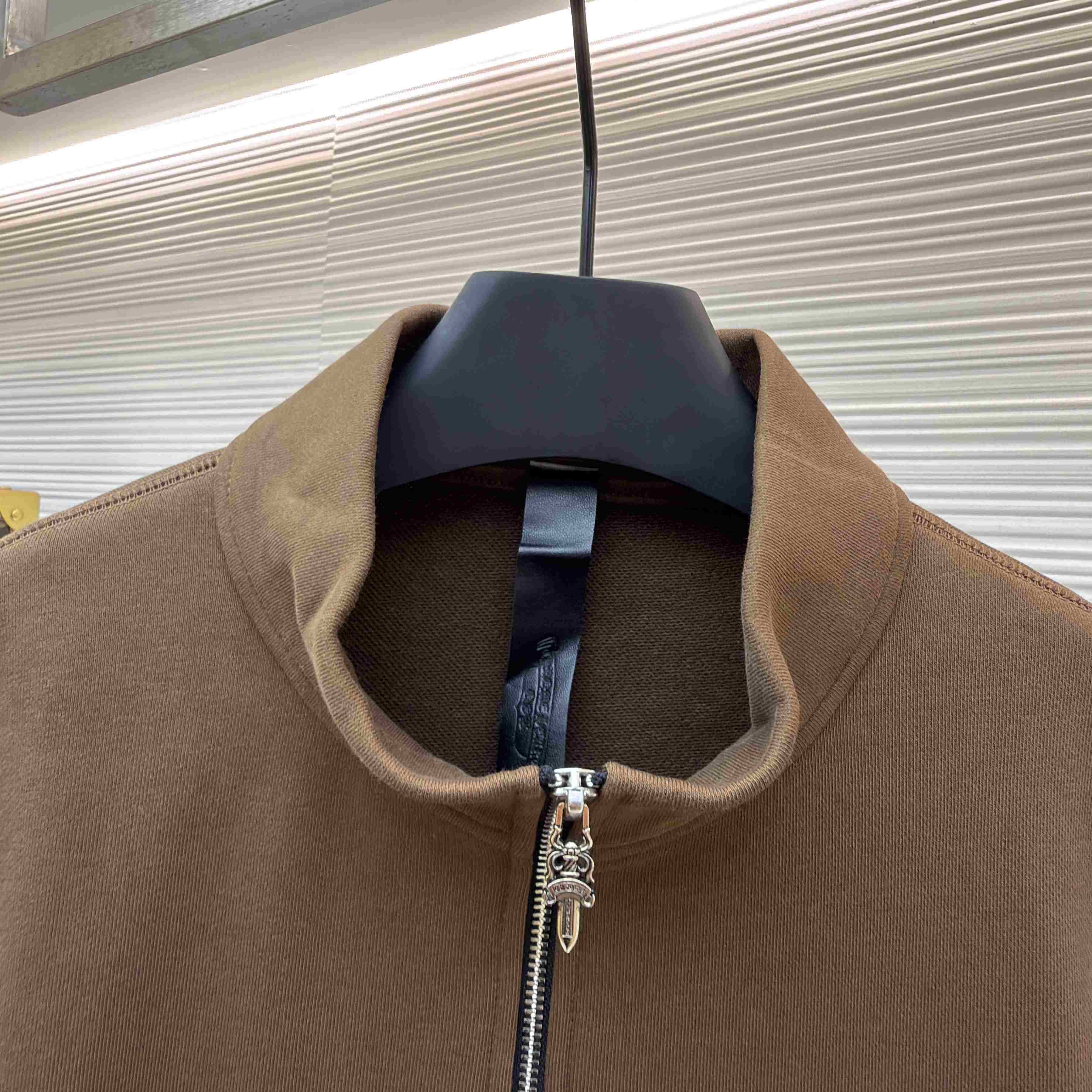 Chrome Hearts Embroidered Quarter-Zip Sweatshirt - DesignerGu