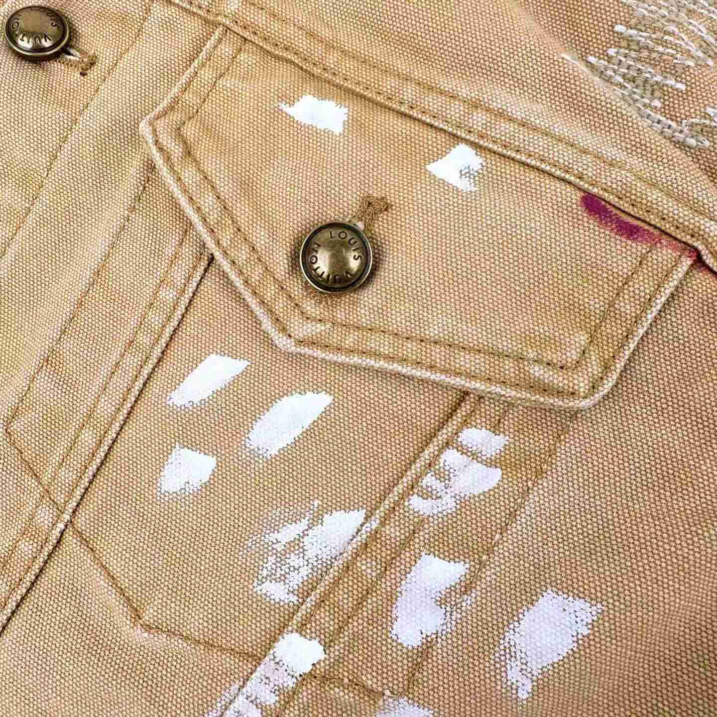 Louis Vuitton Embellished Denim Trucker Jacket - DesignerGu