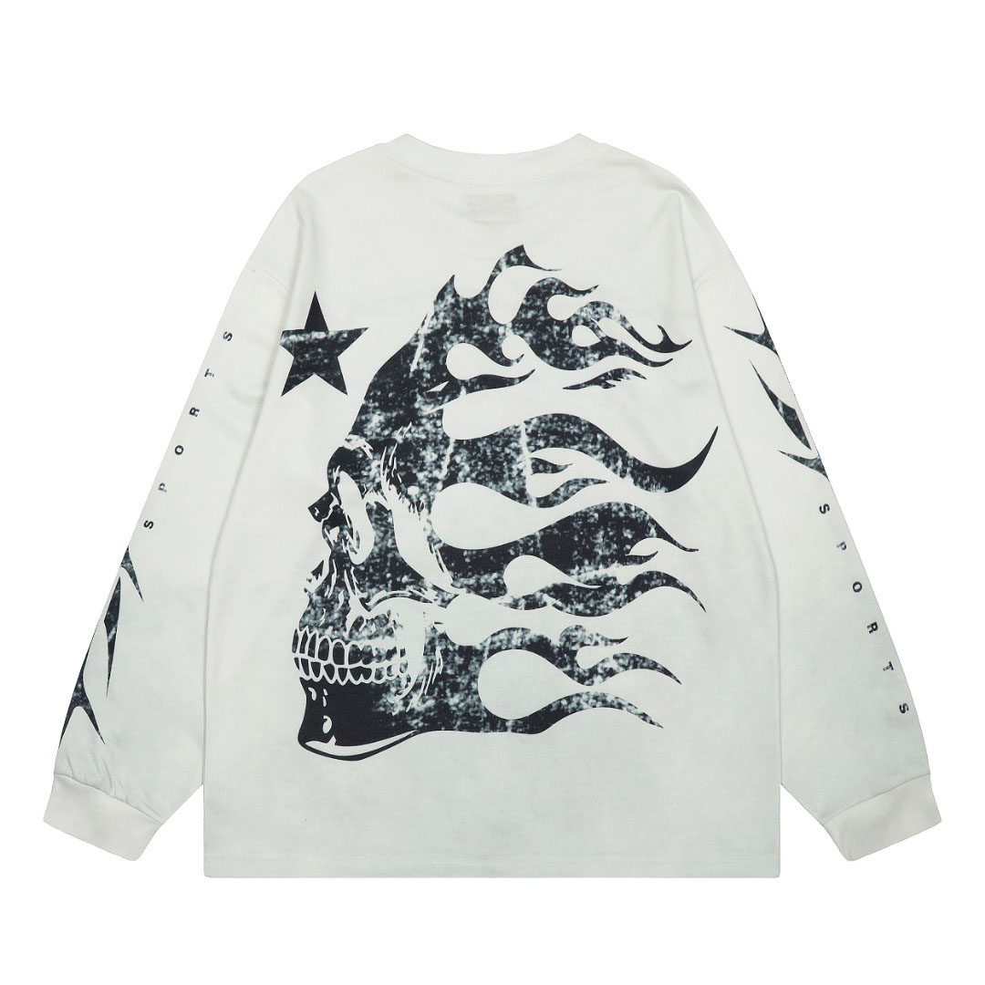 Hellstar Dog Graphic Longsleeve White - DesignerGu