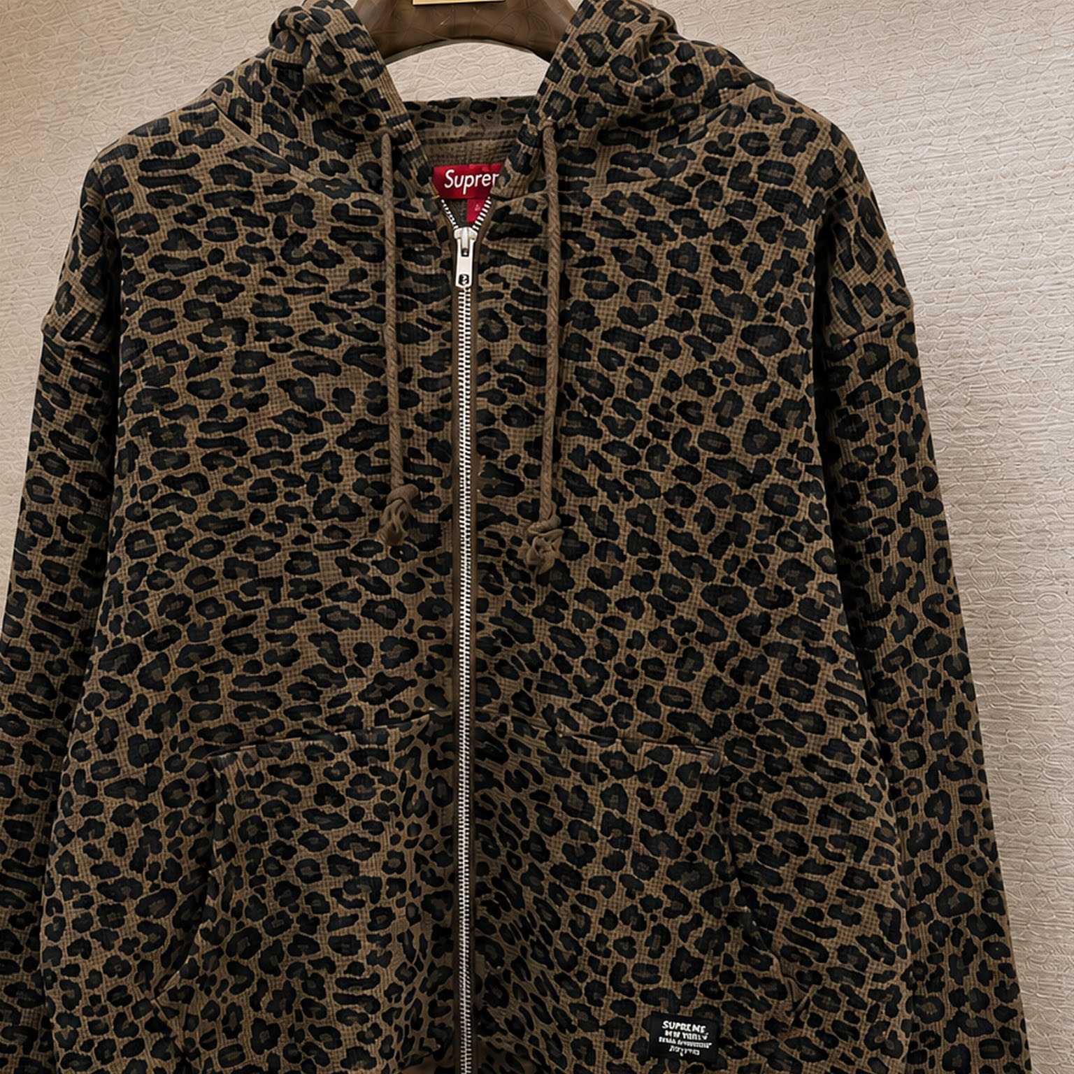 Supreme Hooded Zip Up Thermal 'Leopard' - DesignerGu