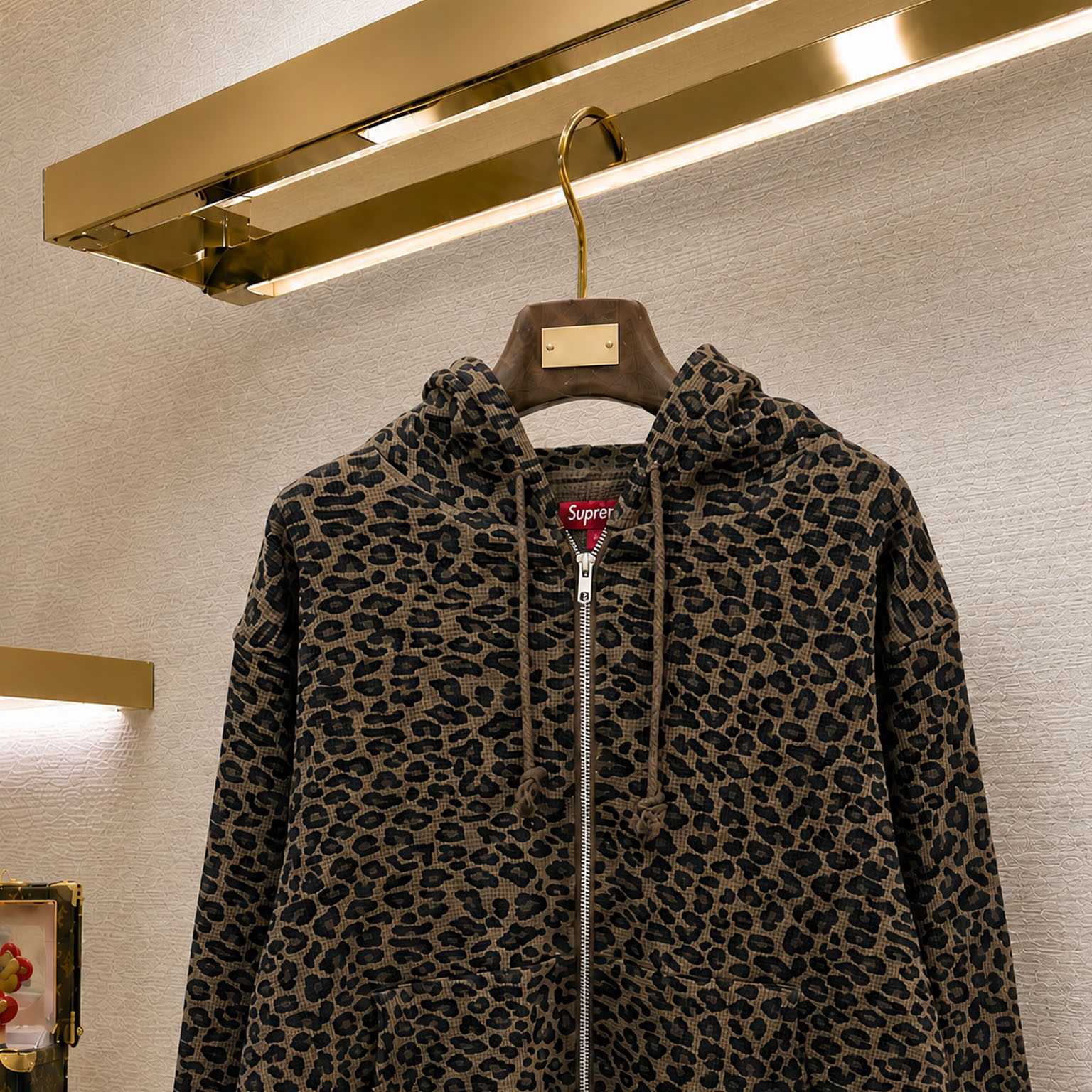 Supreme Hooded Zip Up Thermal 'Leopard' - DesignerGu