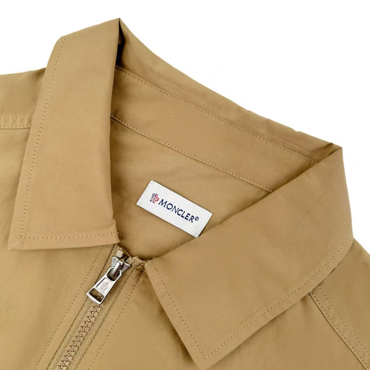 Moncler Cotton Full-Zip Shirt Jacket with Logo D-Ring - DesignerGu