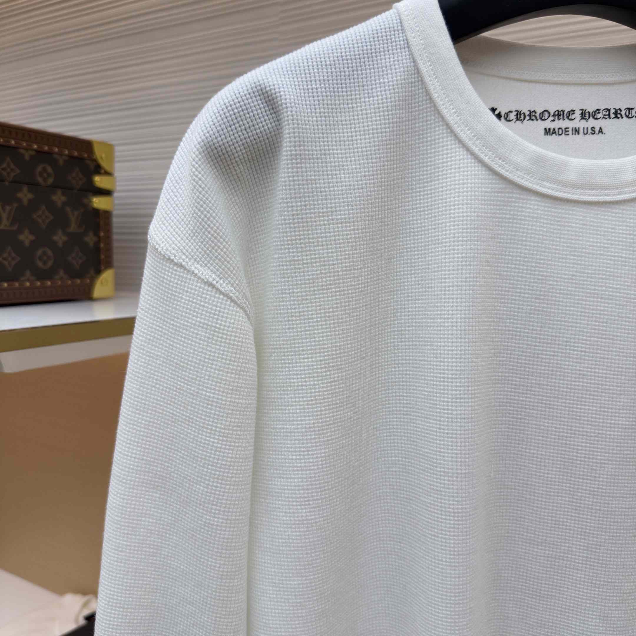Chrome Hearts Matty Boy Sinister Waffle Thermal Long Sleeve Tee - DesignerGu