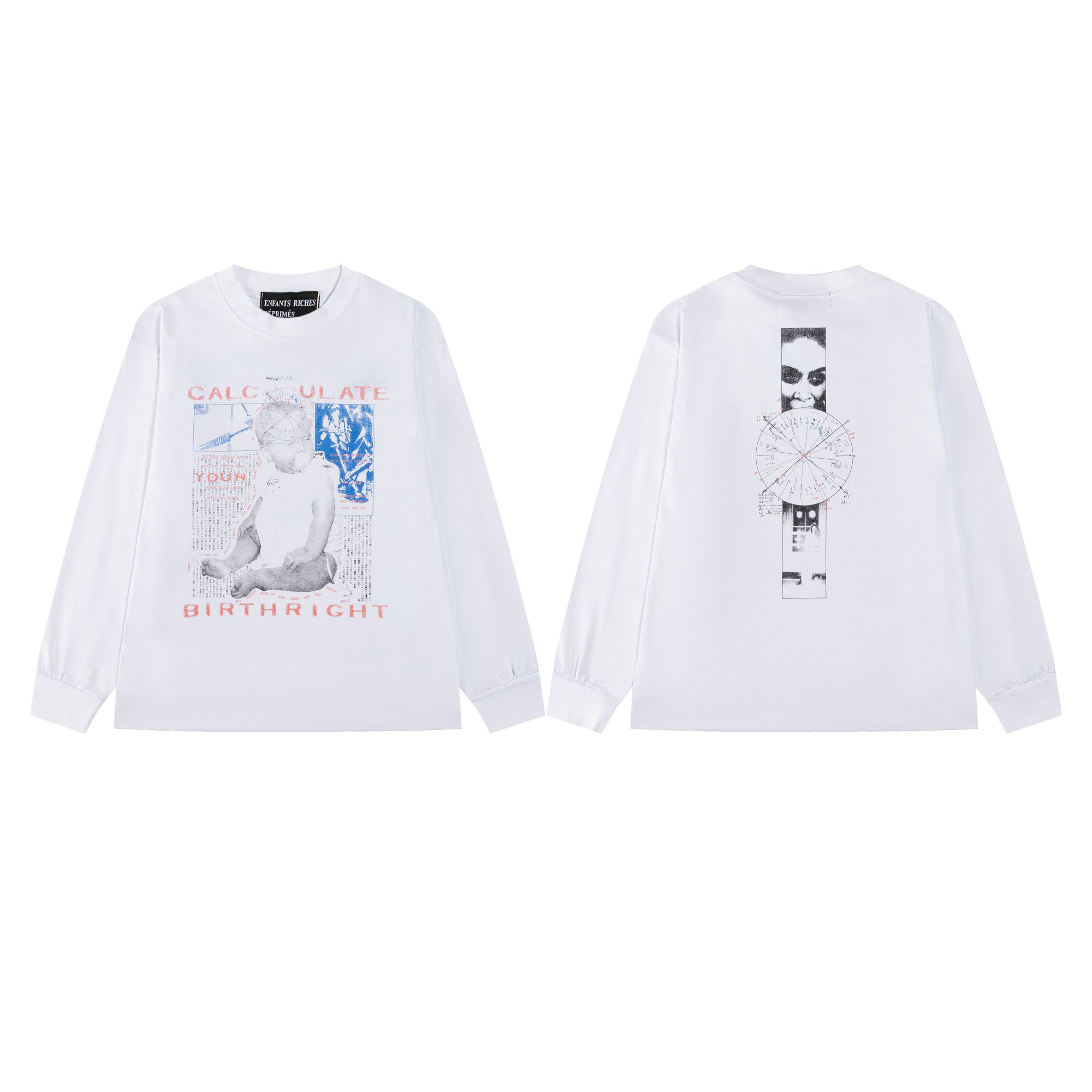 Enfants Riches Déprimés Calculate Your Birthright Long-Sleeve T-Shirt - DesignerGu