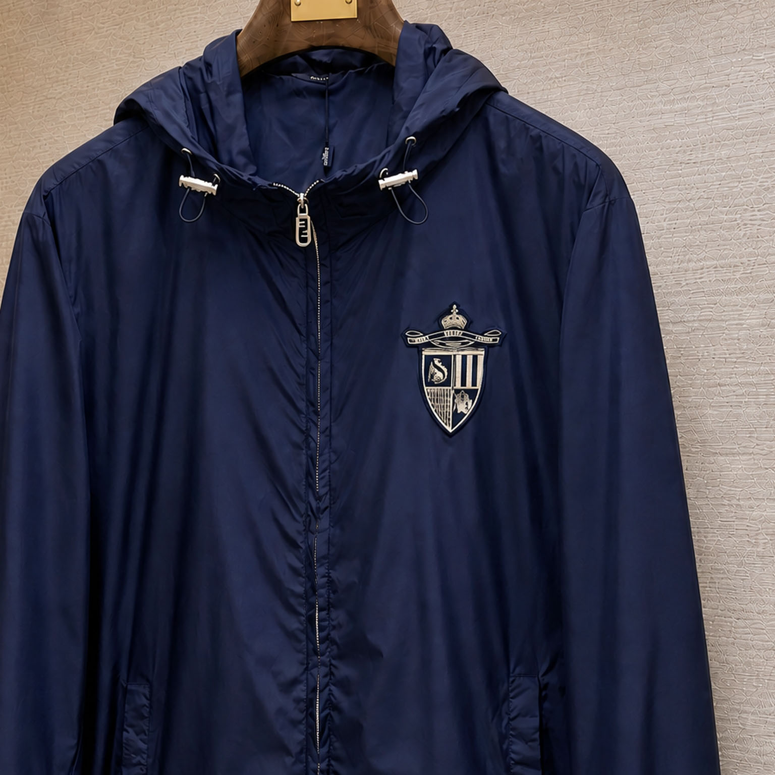 Fendi Blue Tech Fabric Blouson - DesignerGu
