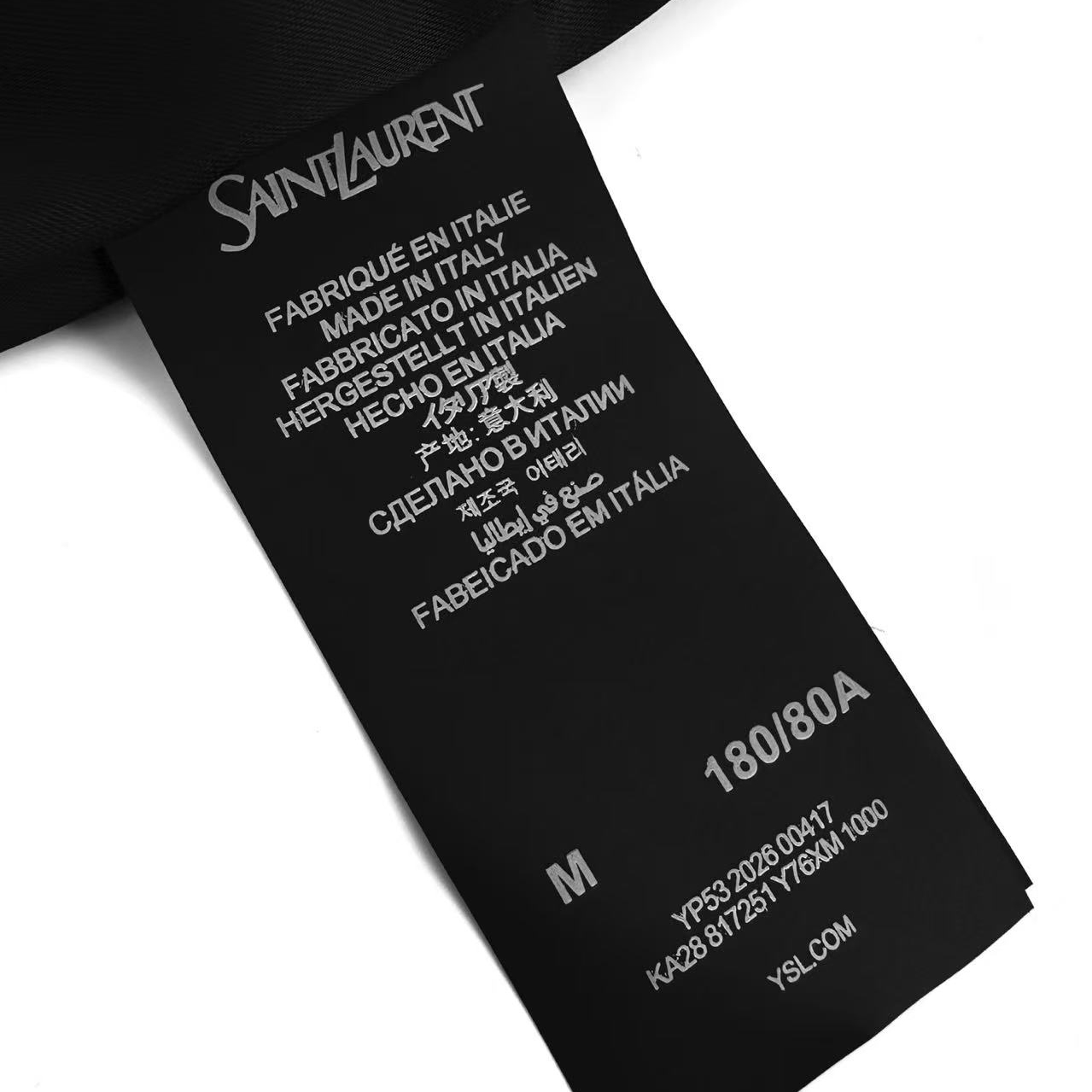 Saint Laurent Cassandre Windbreaker In Ttaffeta - DesignerGu
