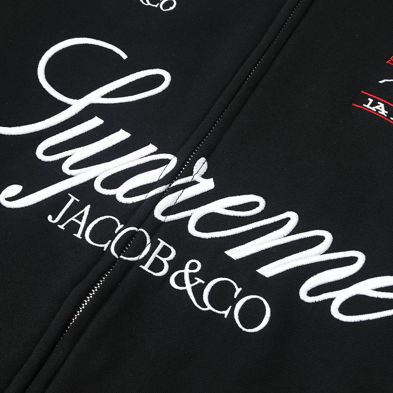Supreme x La Martina x Jacob & Co Zip Up Sweatshirt 'Black' - DesignerGu