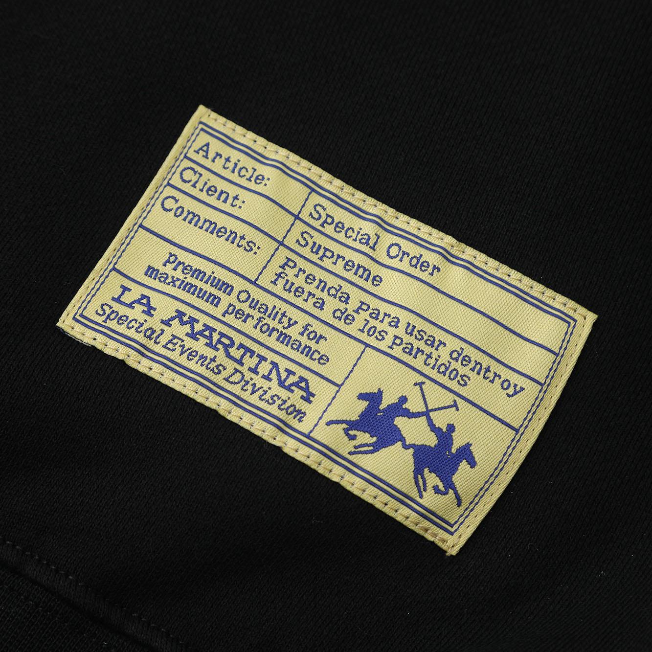 Supreme x La Martina x Jacob & Co Zip Up Sweatshirt 'Black' - DesignerGu